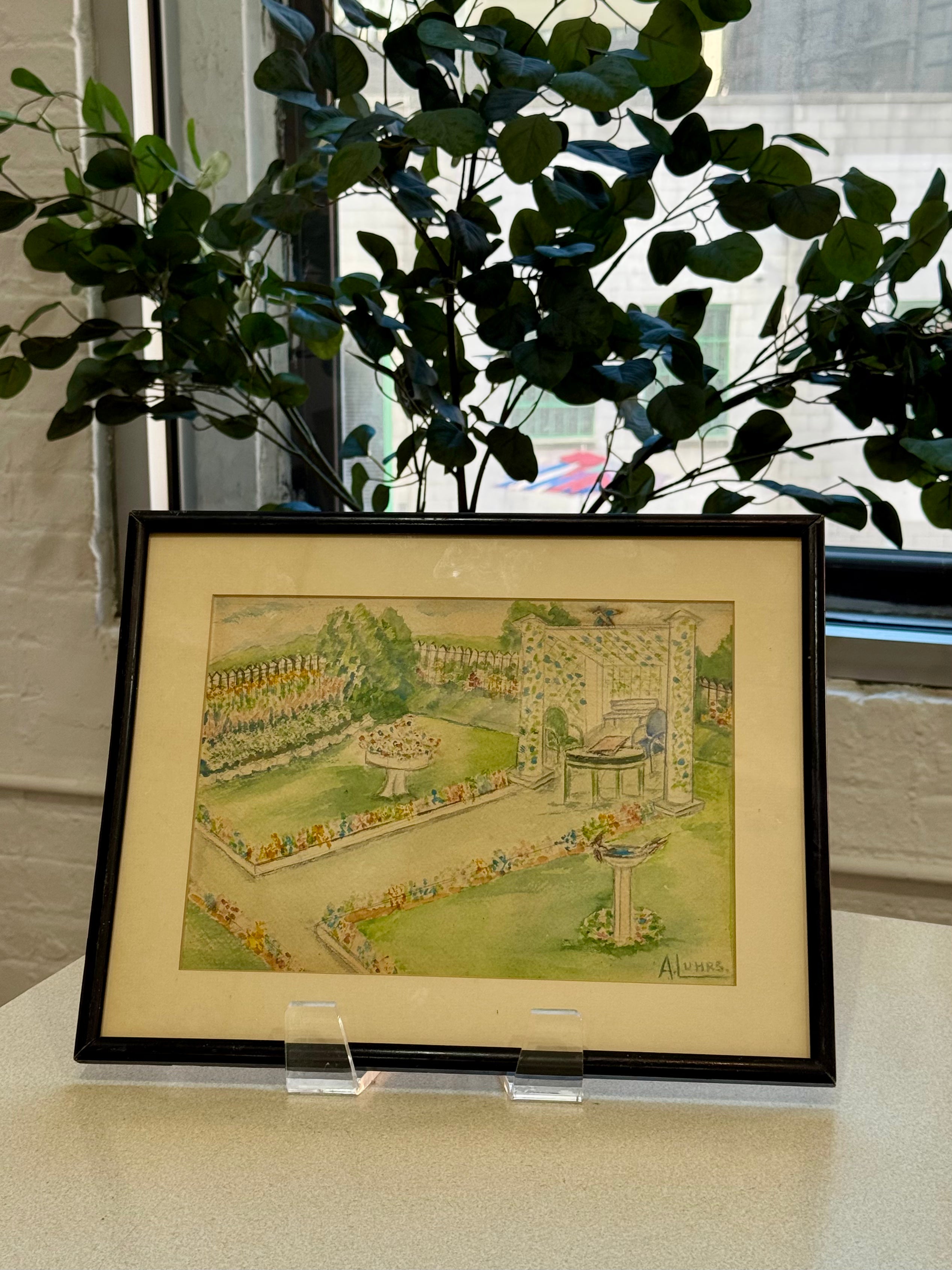 Framed Watercolor Painting