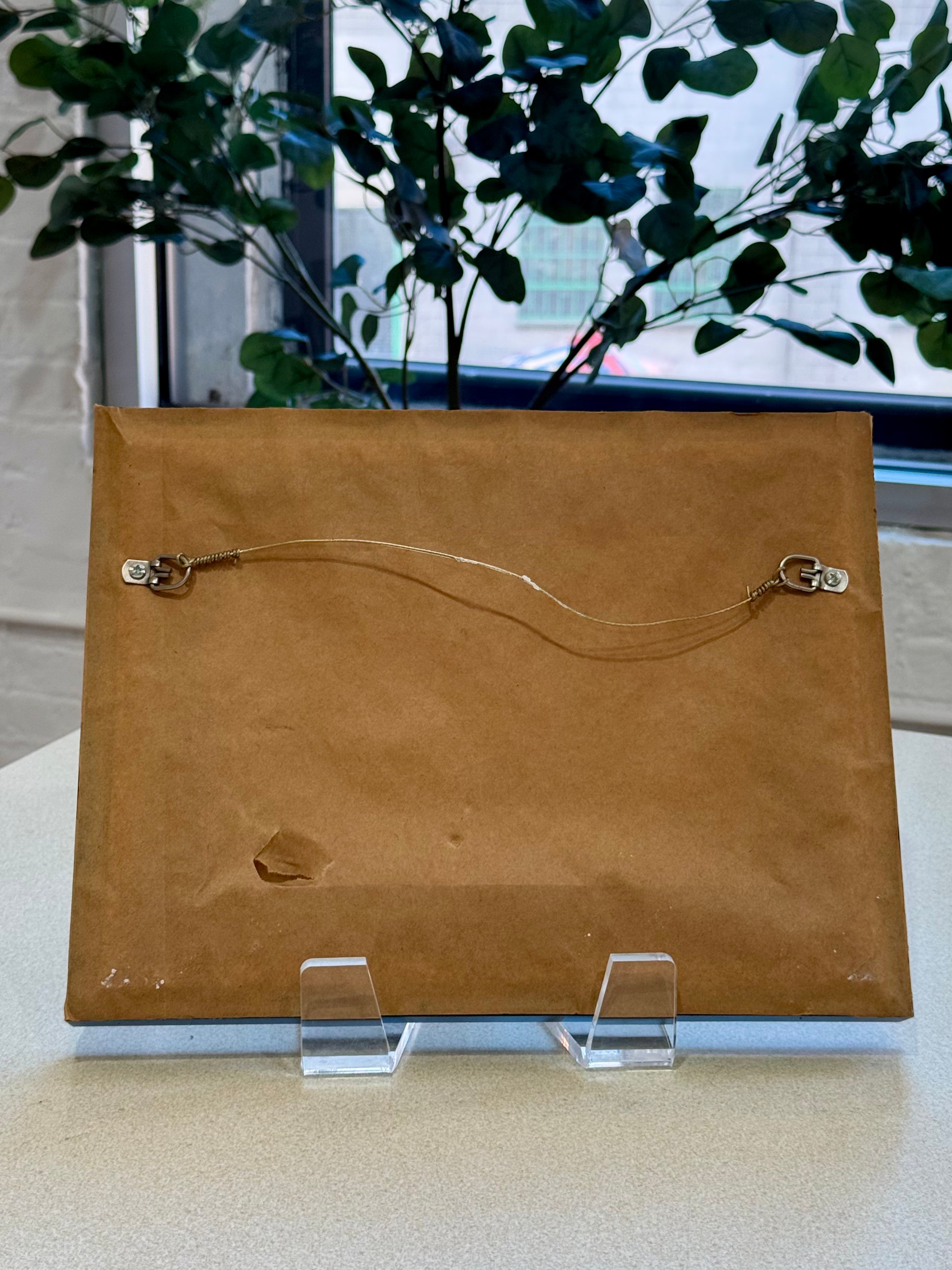 Framed Brownstone Painting