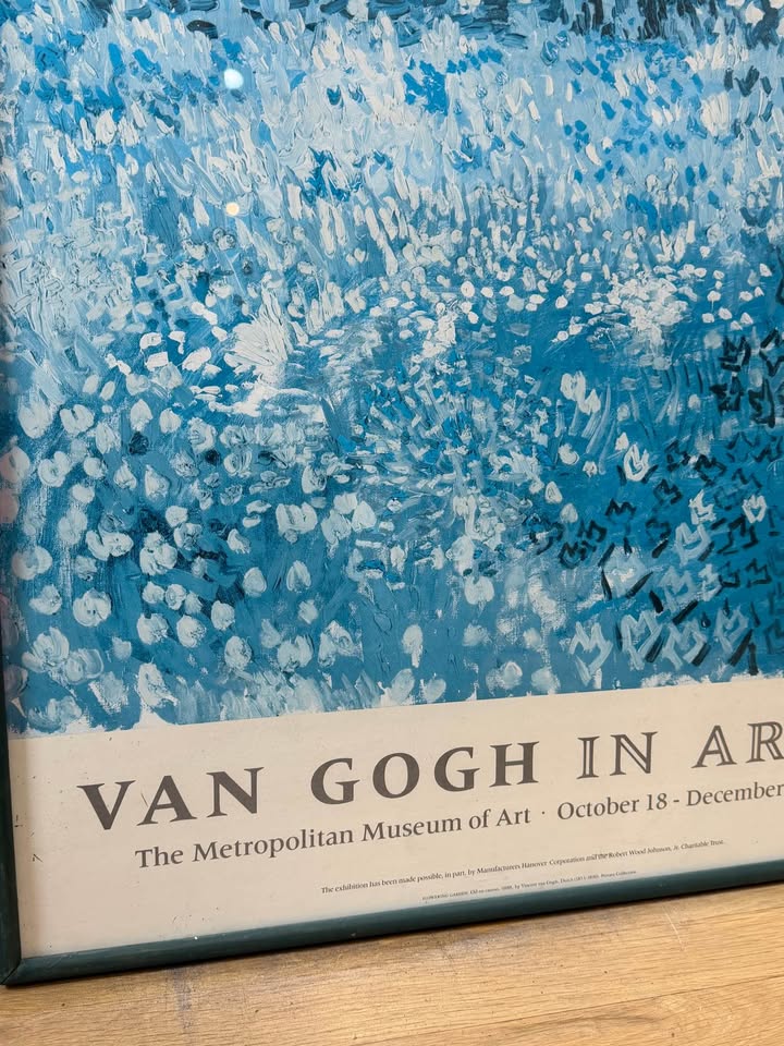 Oversized Vintage 1984 Van Gogh in Arles Exhibition Poster