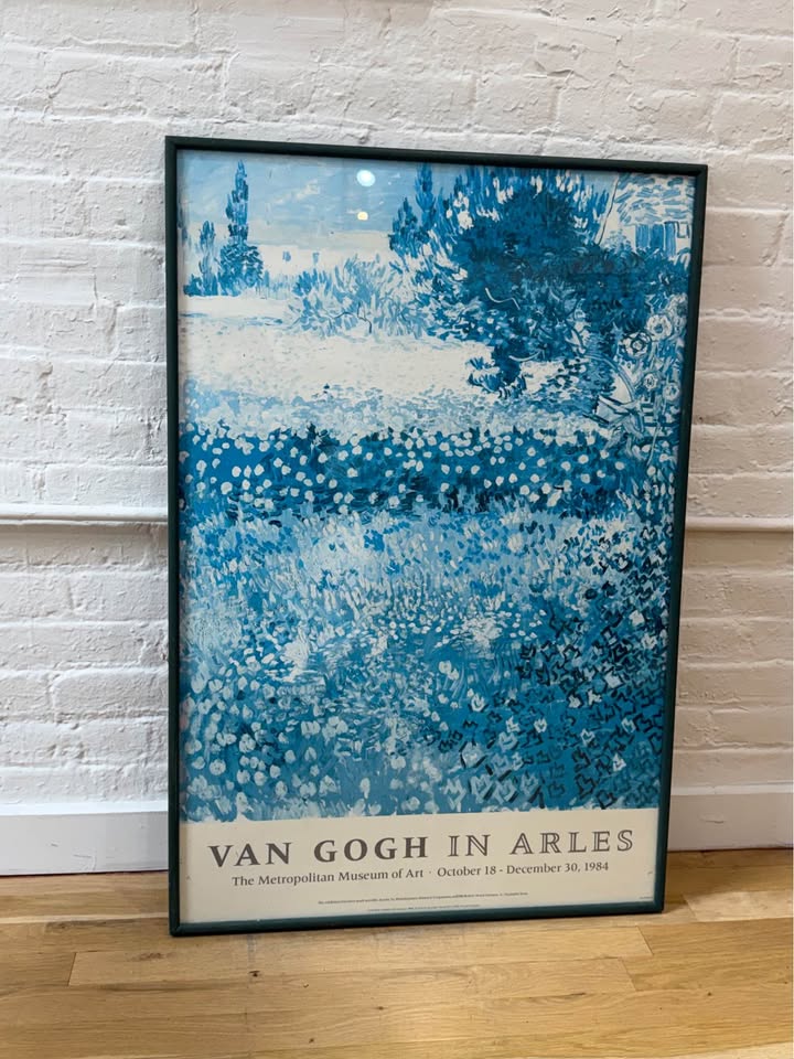 Oversized Vintage 1984 Van Gogh in Arles Exhibition Poster