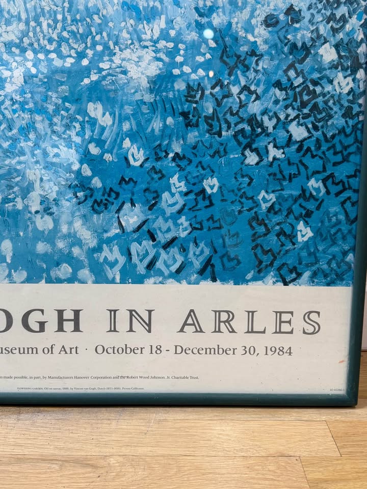Oversized Vintage 1984 Van Gogh in Arles Exhibition Poster