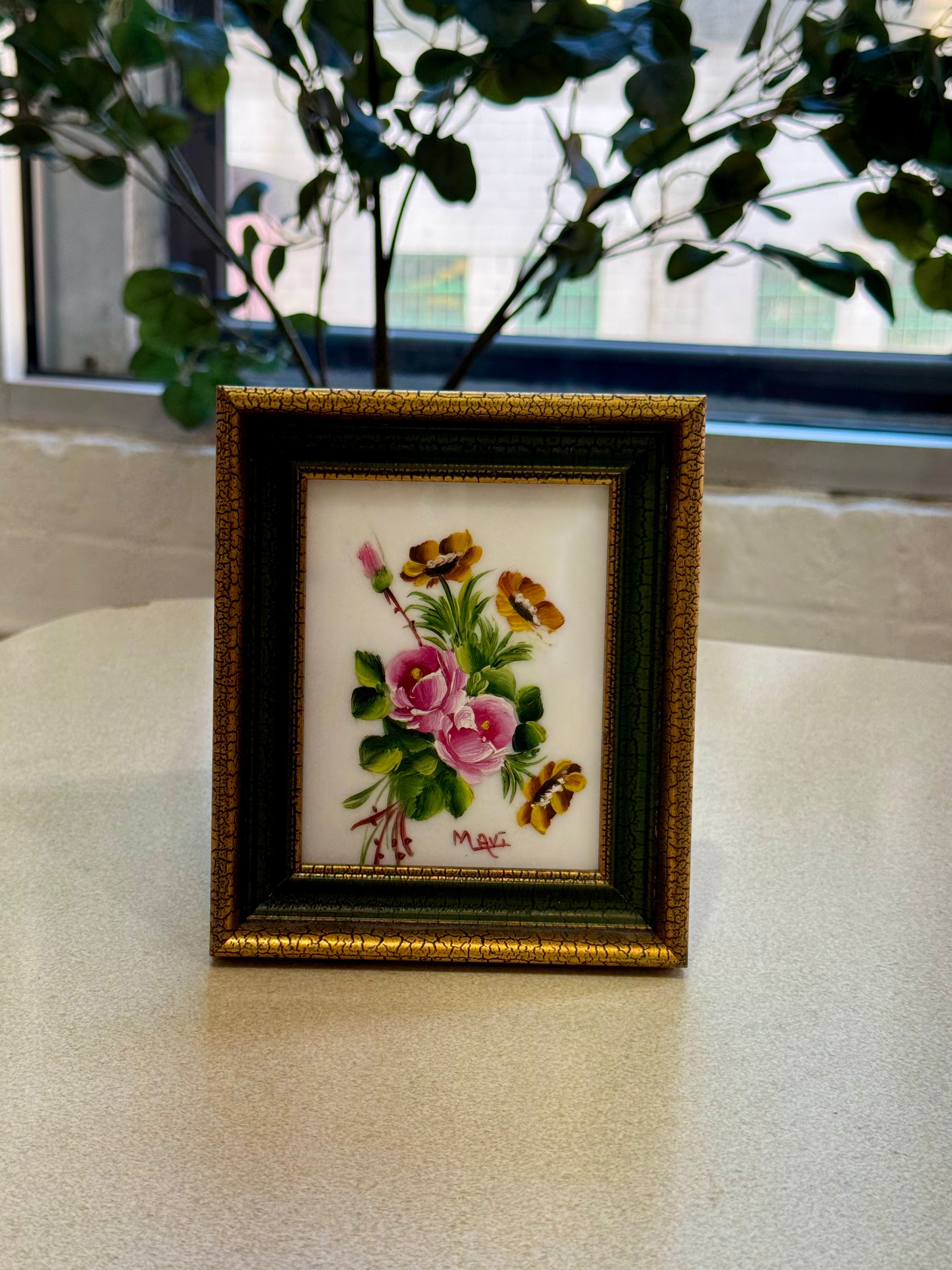 Petite Floral Oil Painting