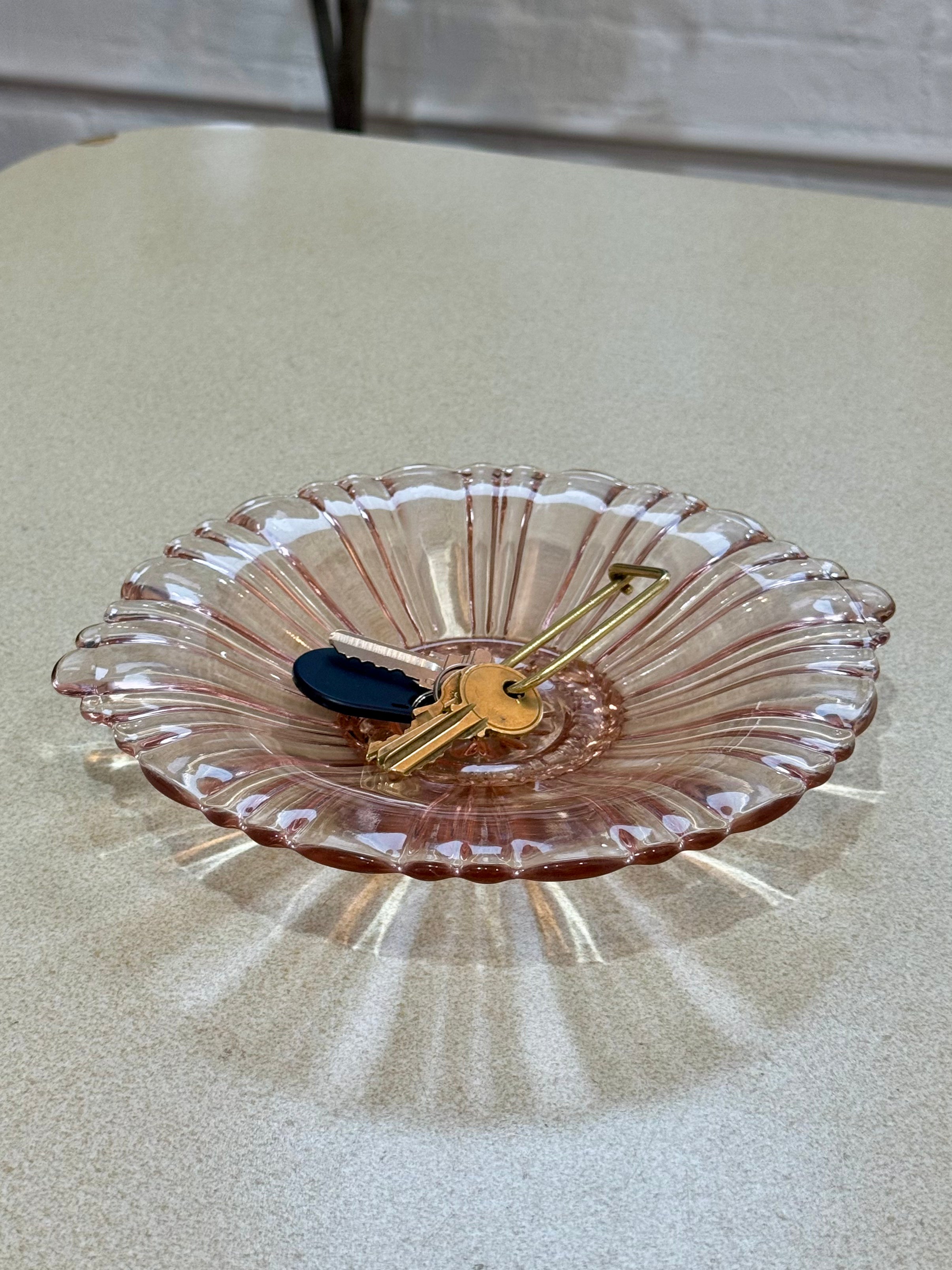 Anchor Hocking Depression Era Pink Glass Dish