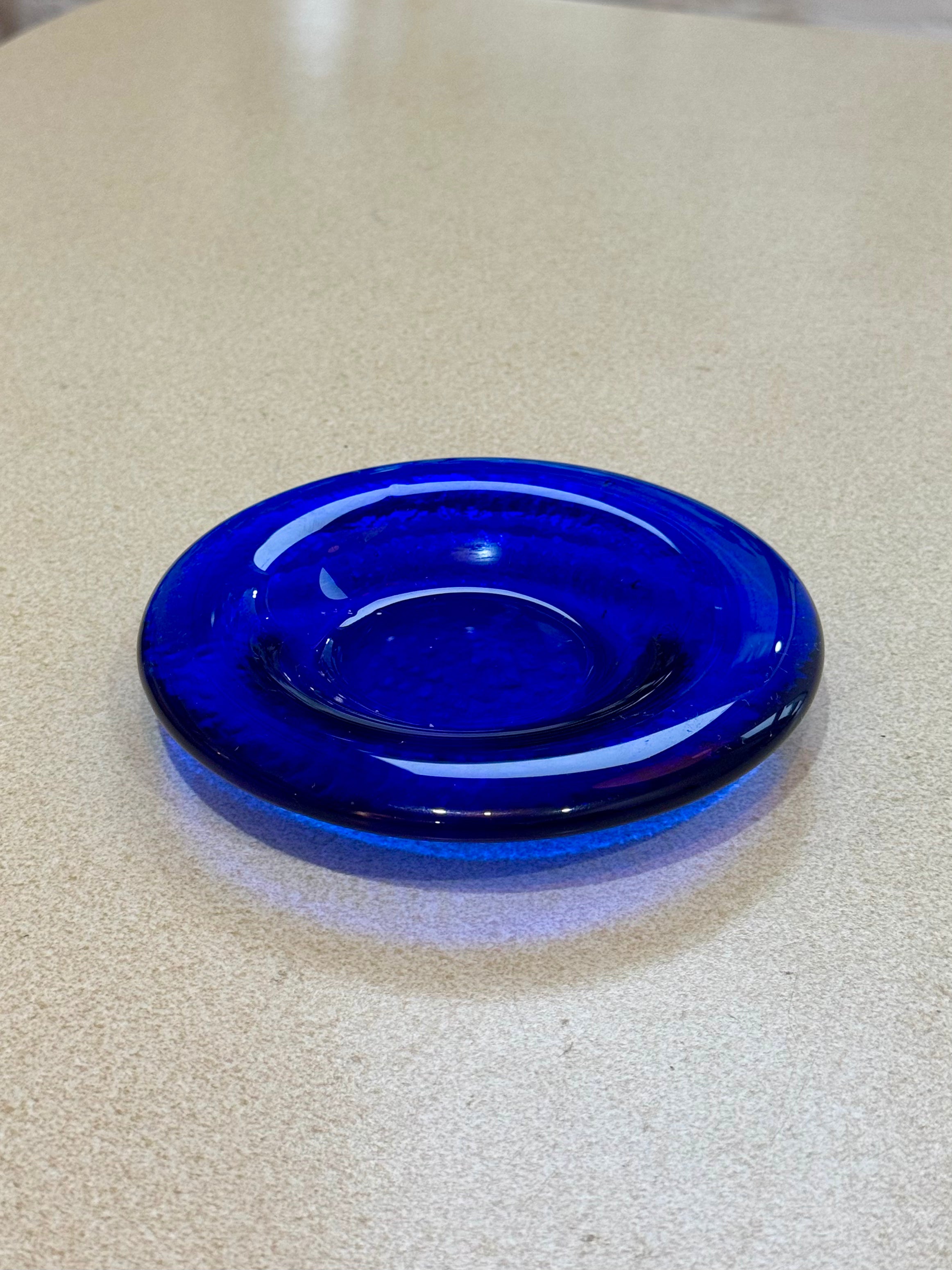 Cobalt Blue Recycled Glass Dish
