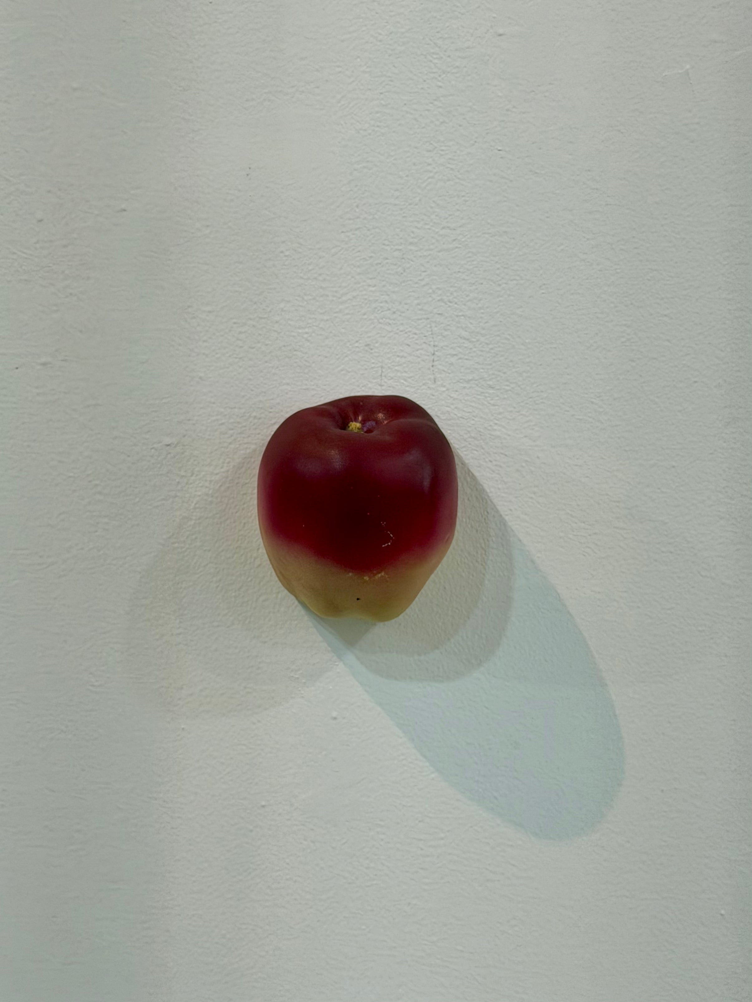 Hand Painted Chalkware Apple Wall Plaque