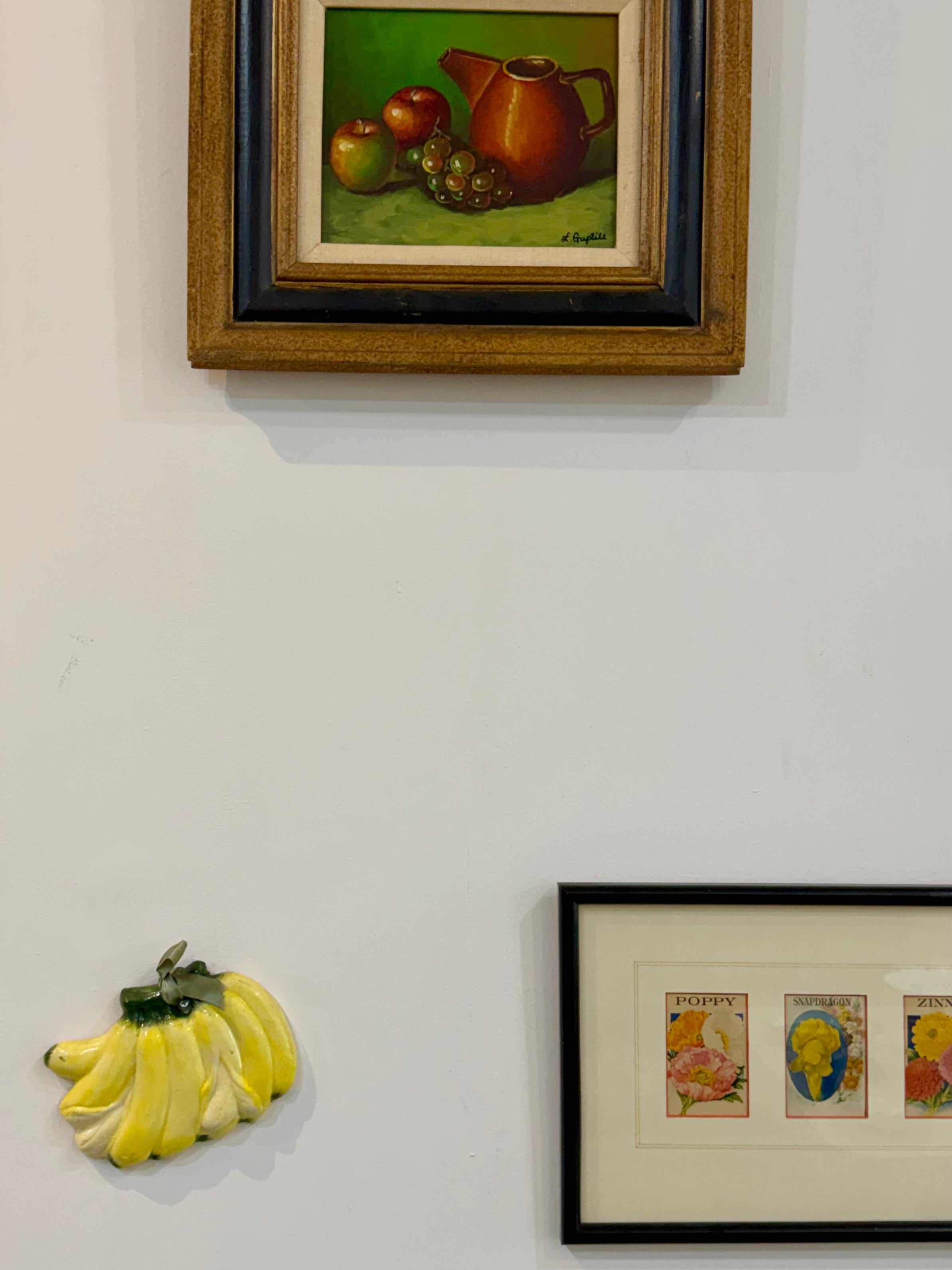 Mid Century Ceramic Banana Wall Plaque