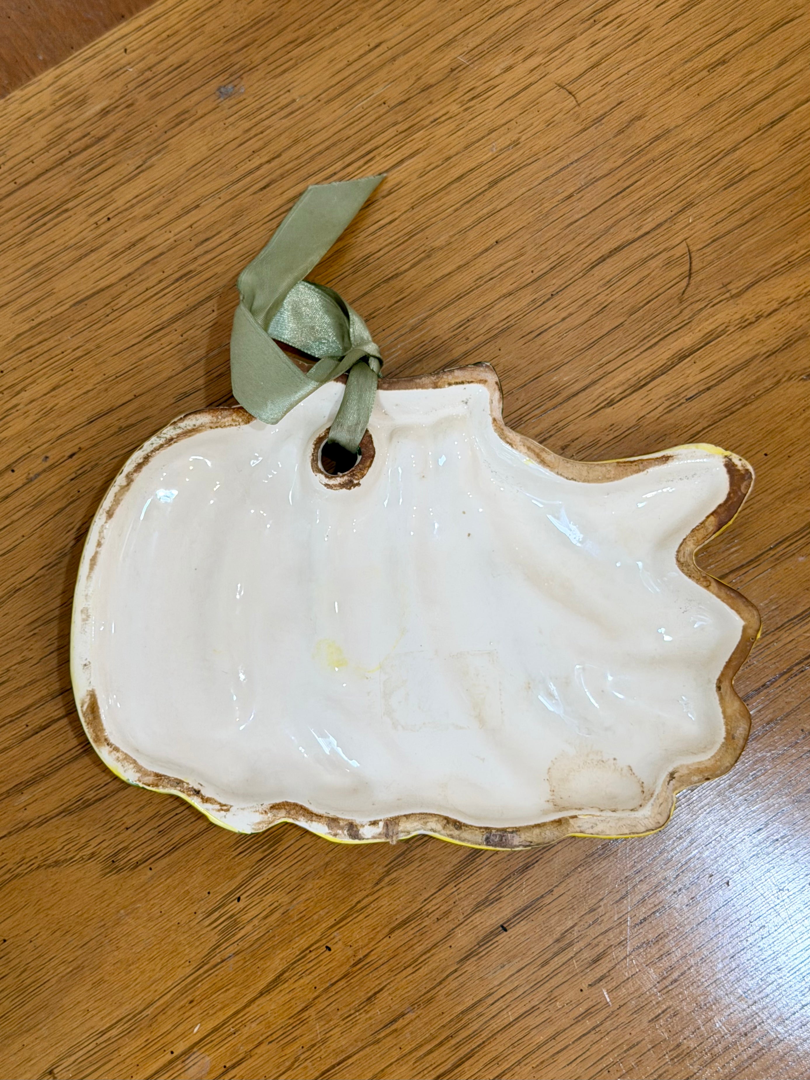 Mid Century Ceramic Banana Wall Plaque