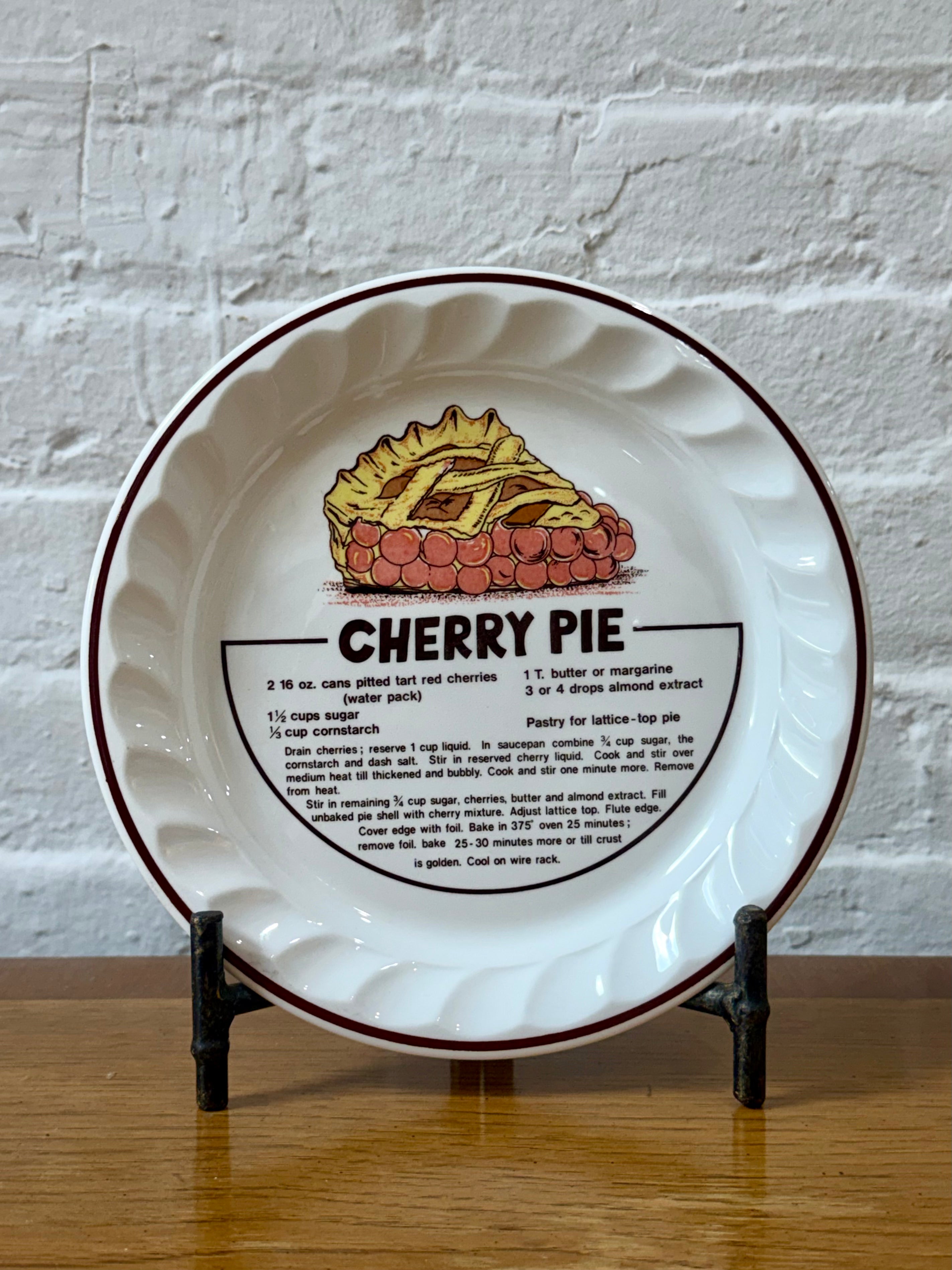 Ceramic Dessert Recipe Plate