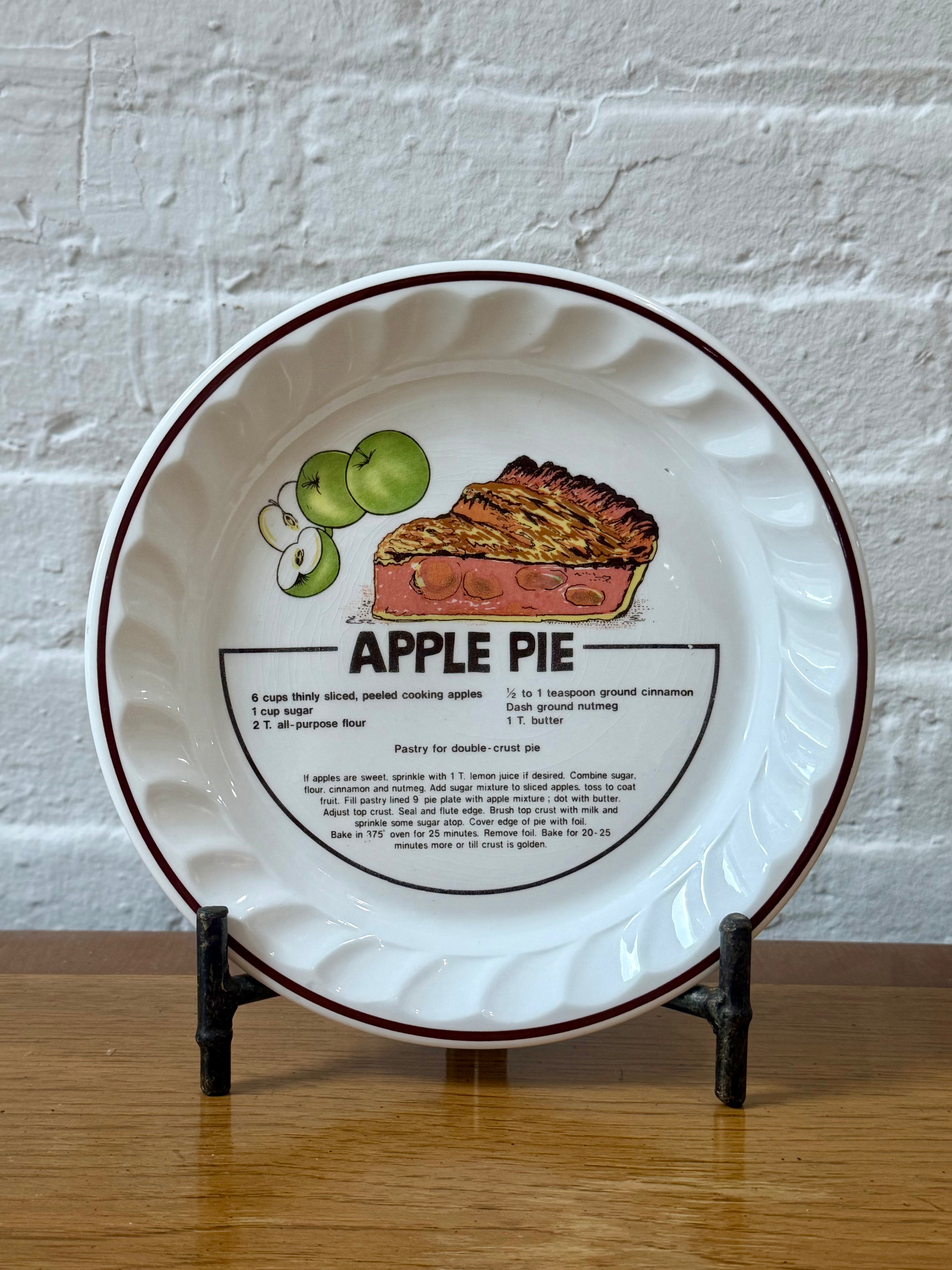Ceramic Dessert Recipe Plate