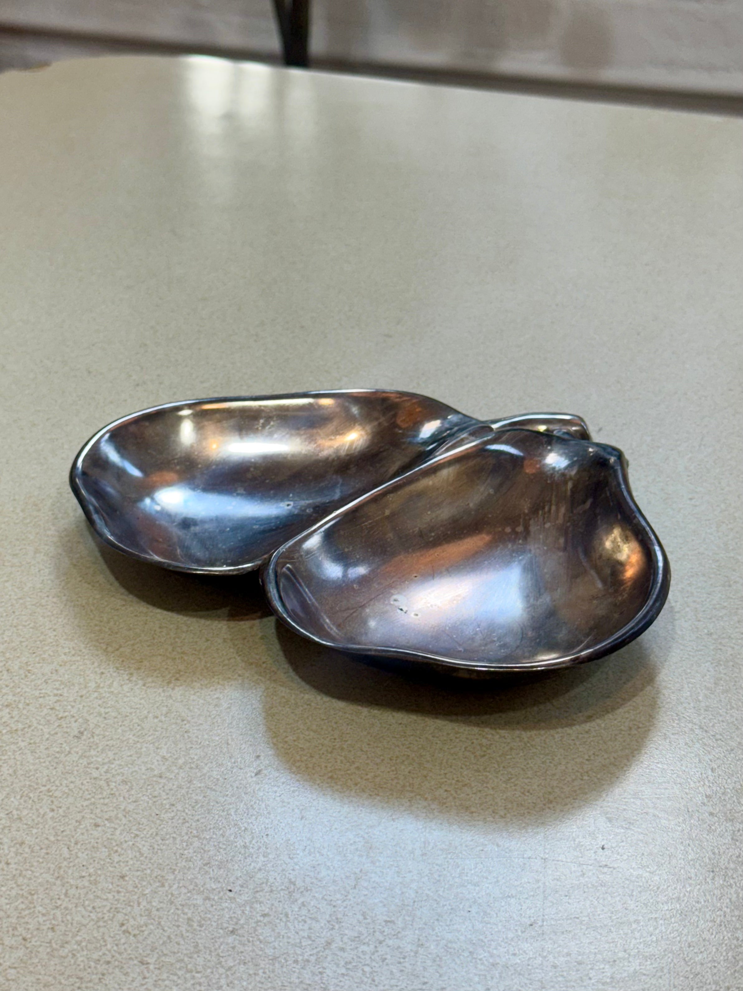 Pear Shaped Metal Serving Dish