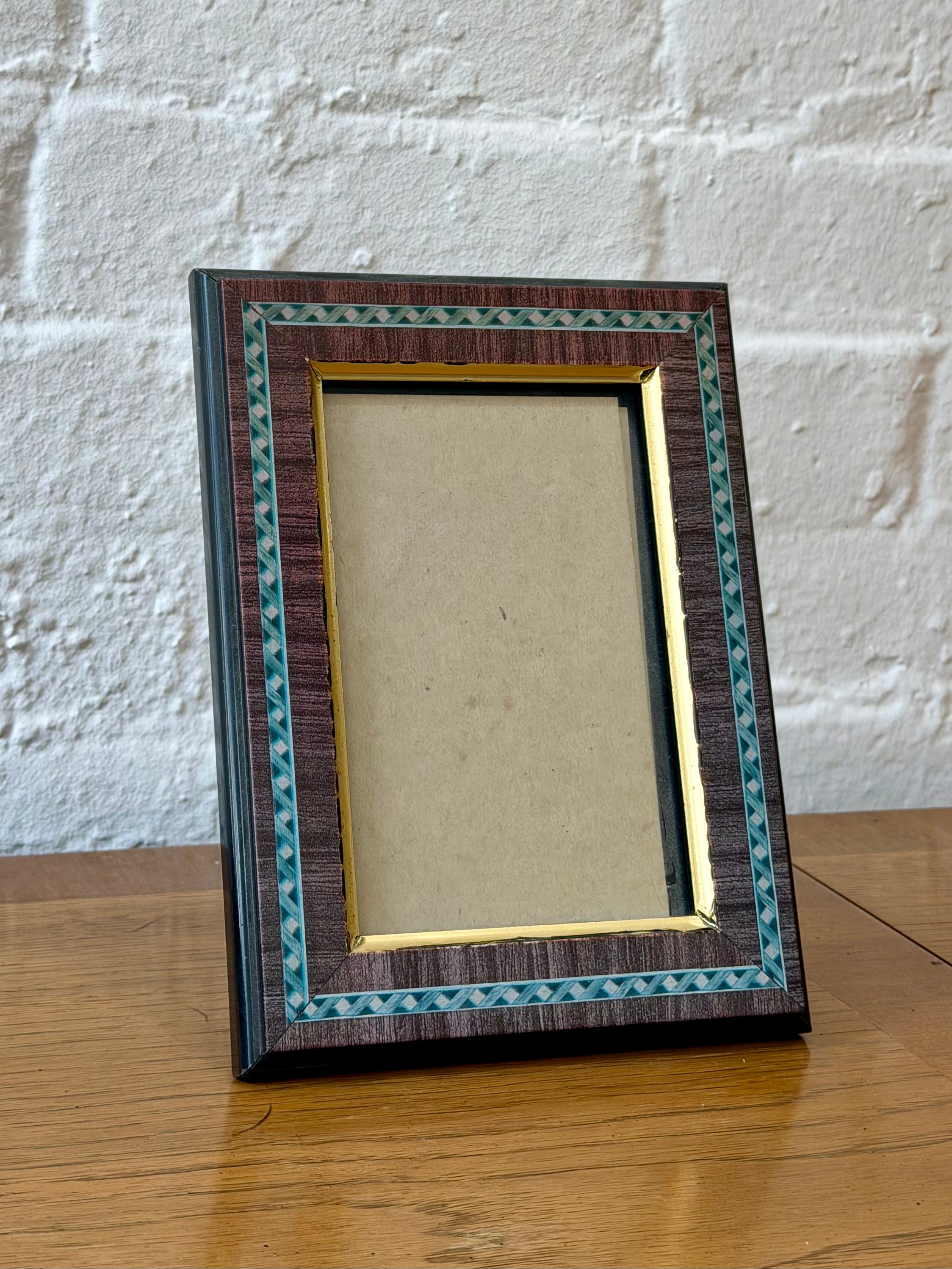 Wooden Inlay Picture Frame