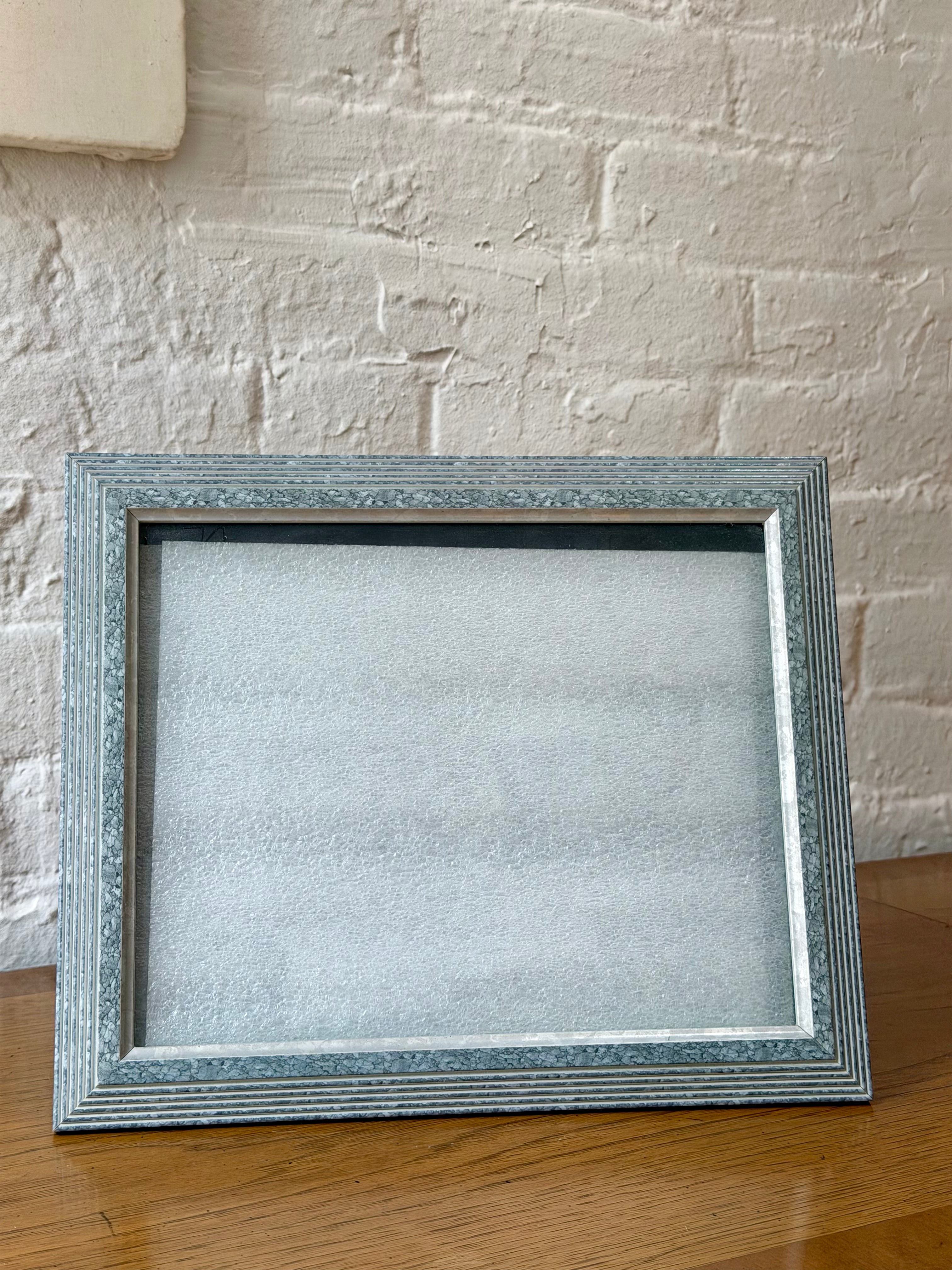 Silver Stepped Border Picture Frame