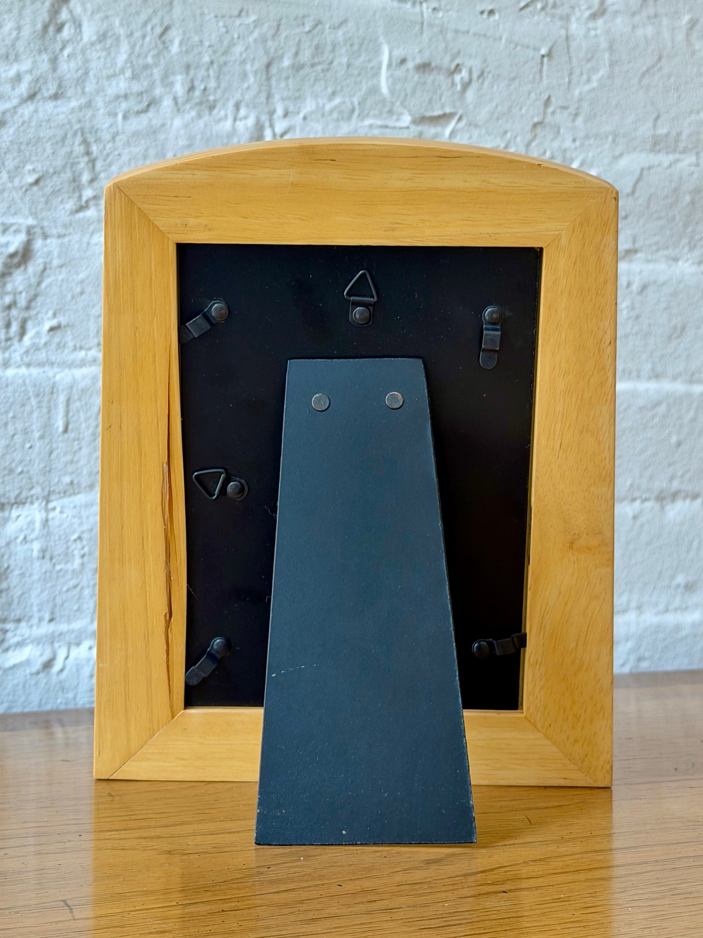 Natural Wood Stepped Detail Picture Frame