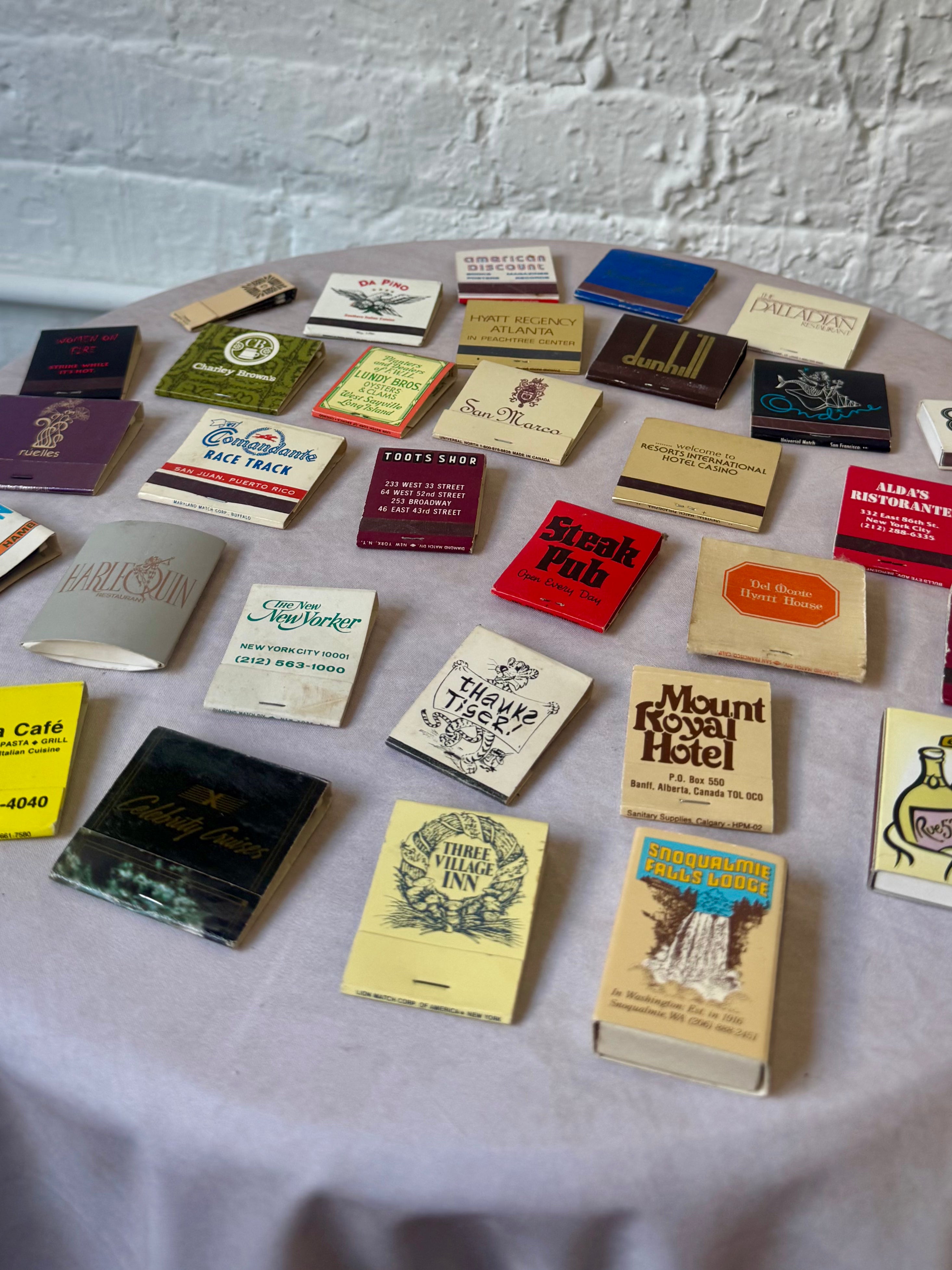 Bundle of 5 Assorted Vintage Matchbooks