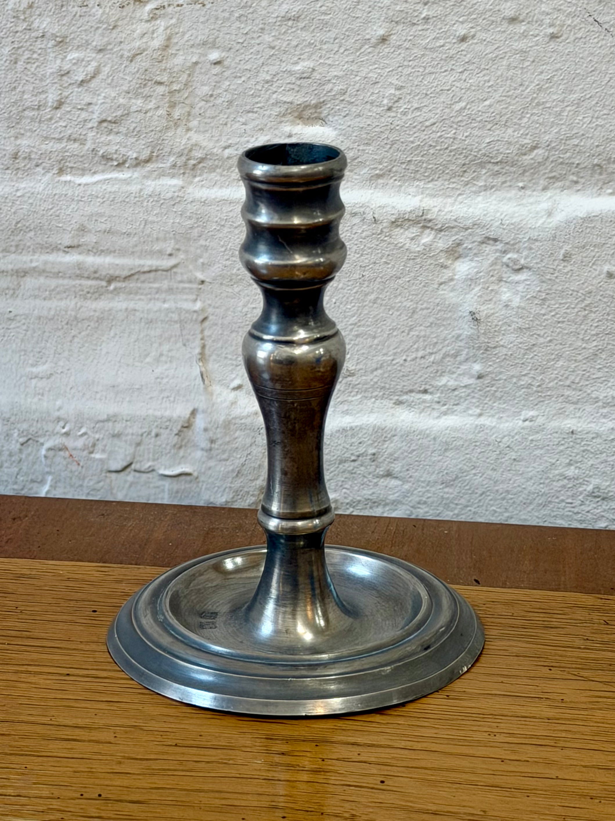 Pewter Candlestick Holder