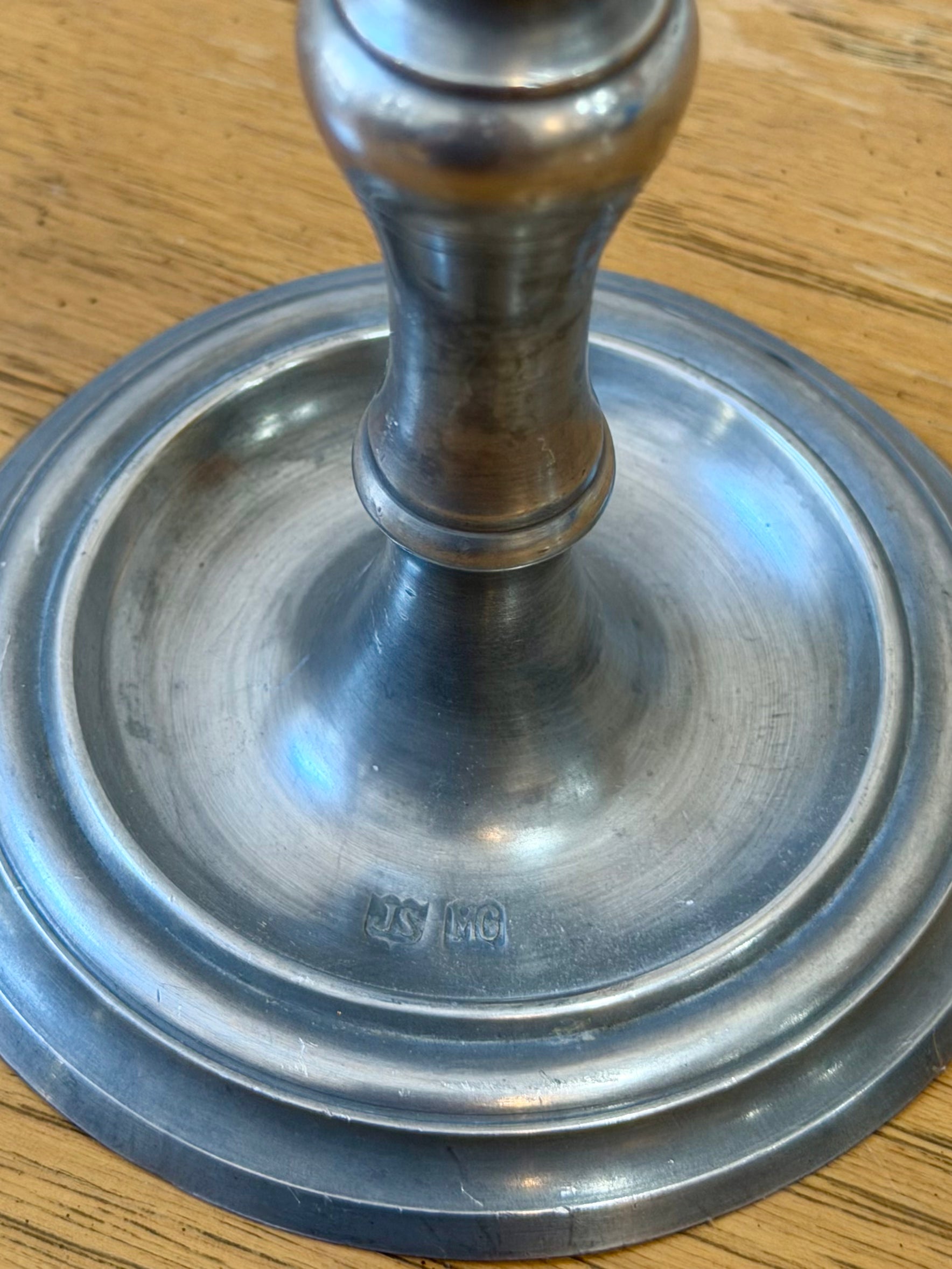 Pewter Candlestick Holder