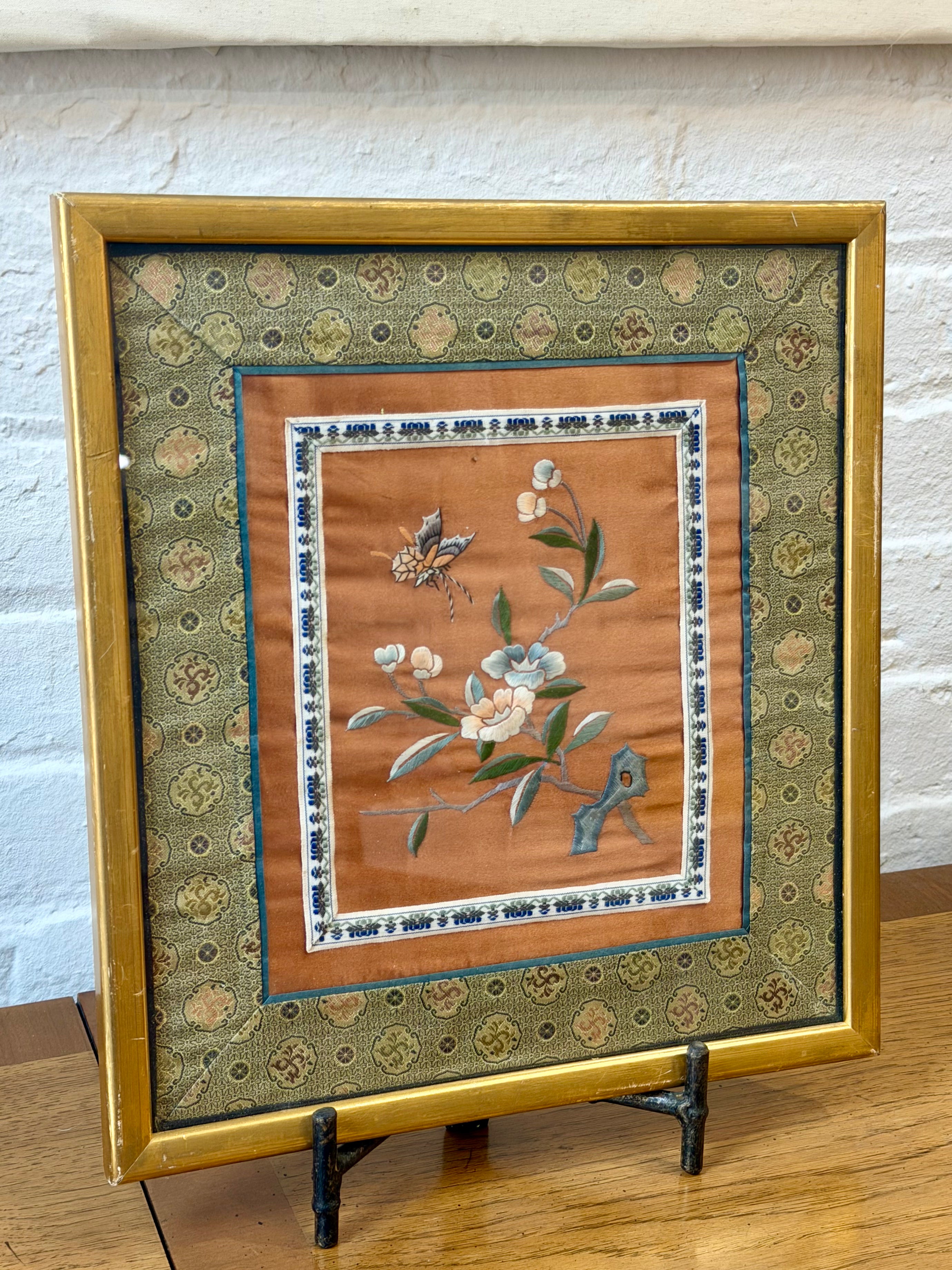 Framed Chinese Silk Embroidery