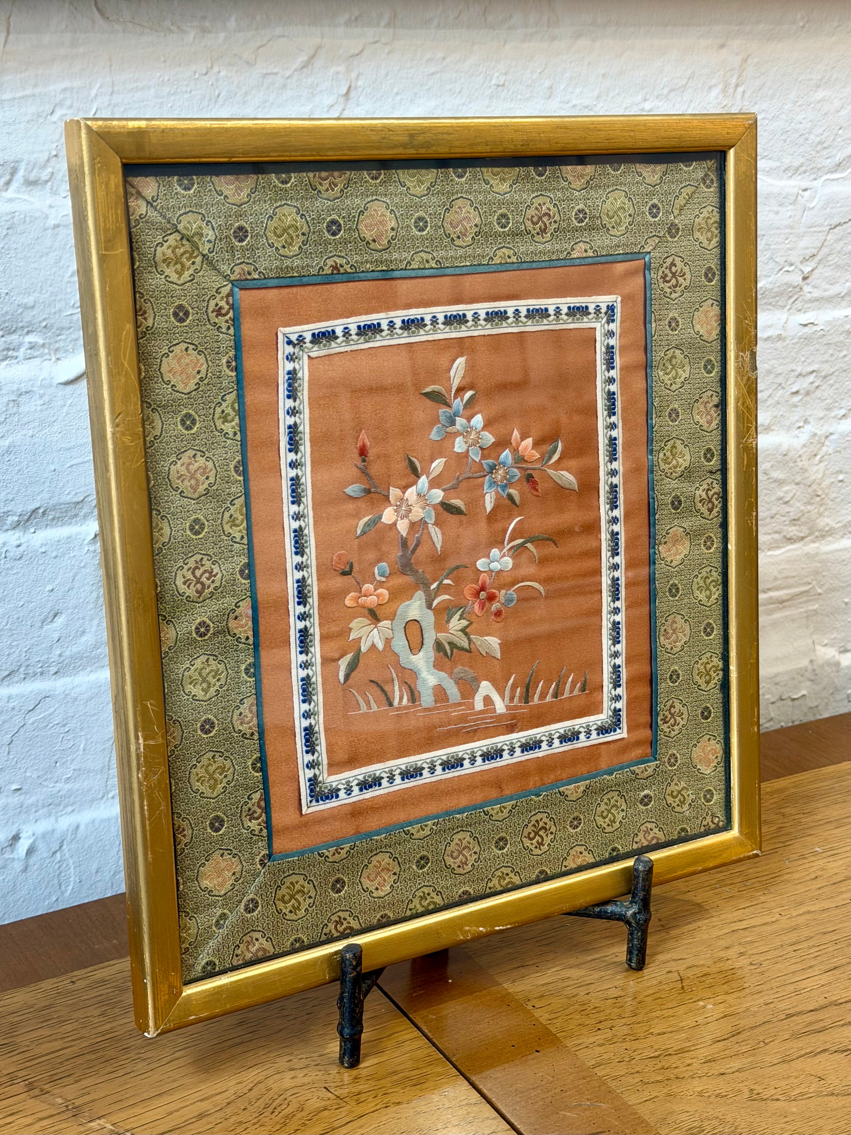 Framed Chinese Silk Embroidery