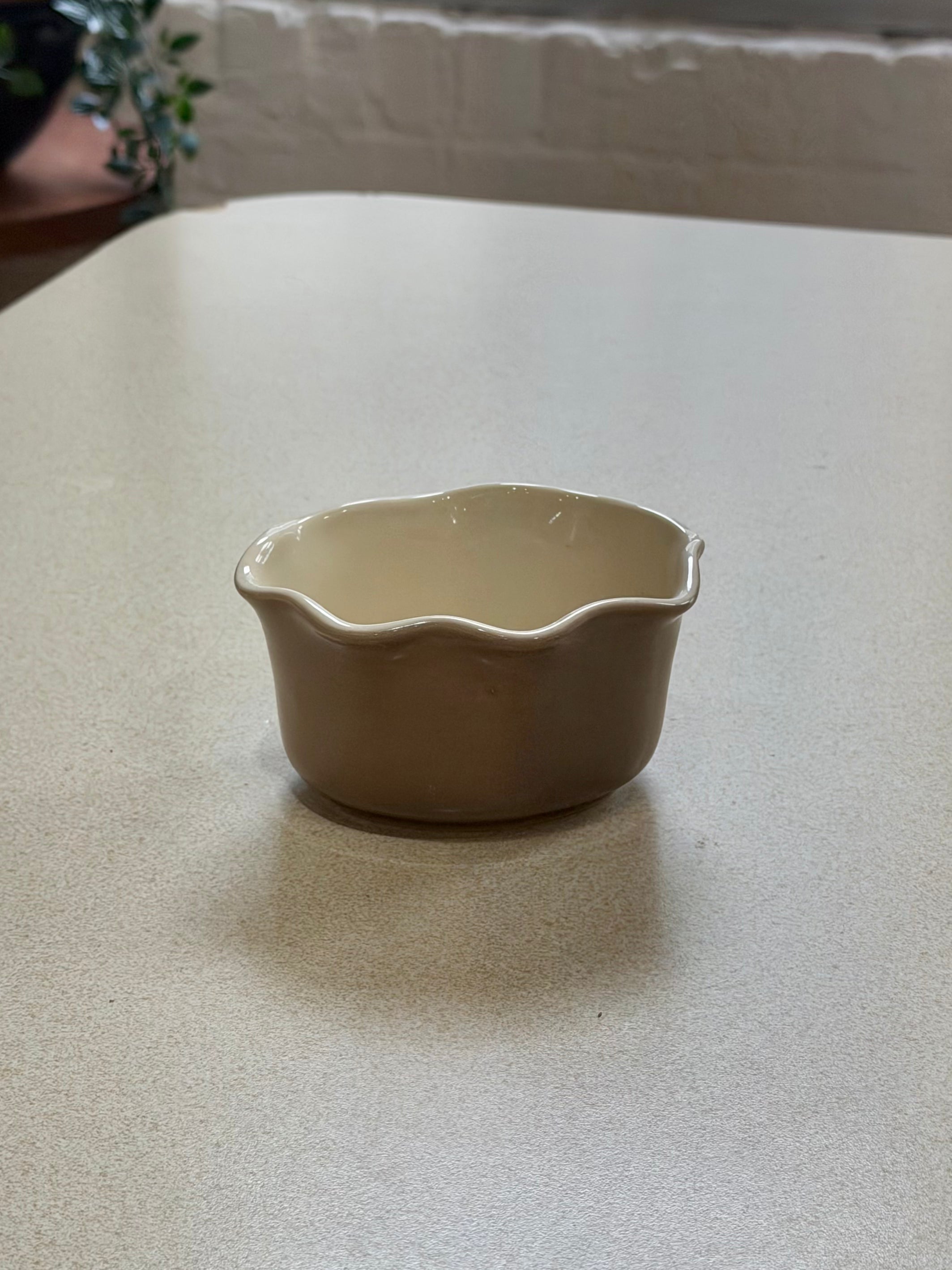 Stoneware Ruffled Ramekin