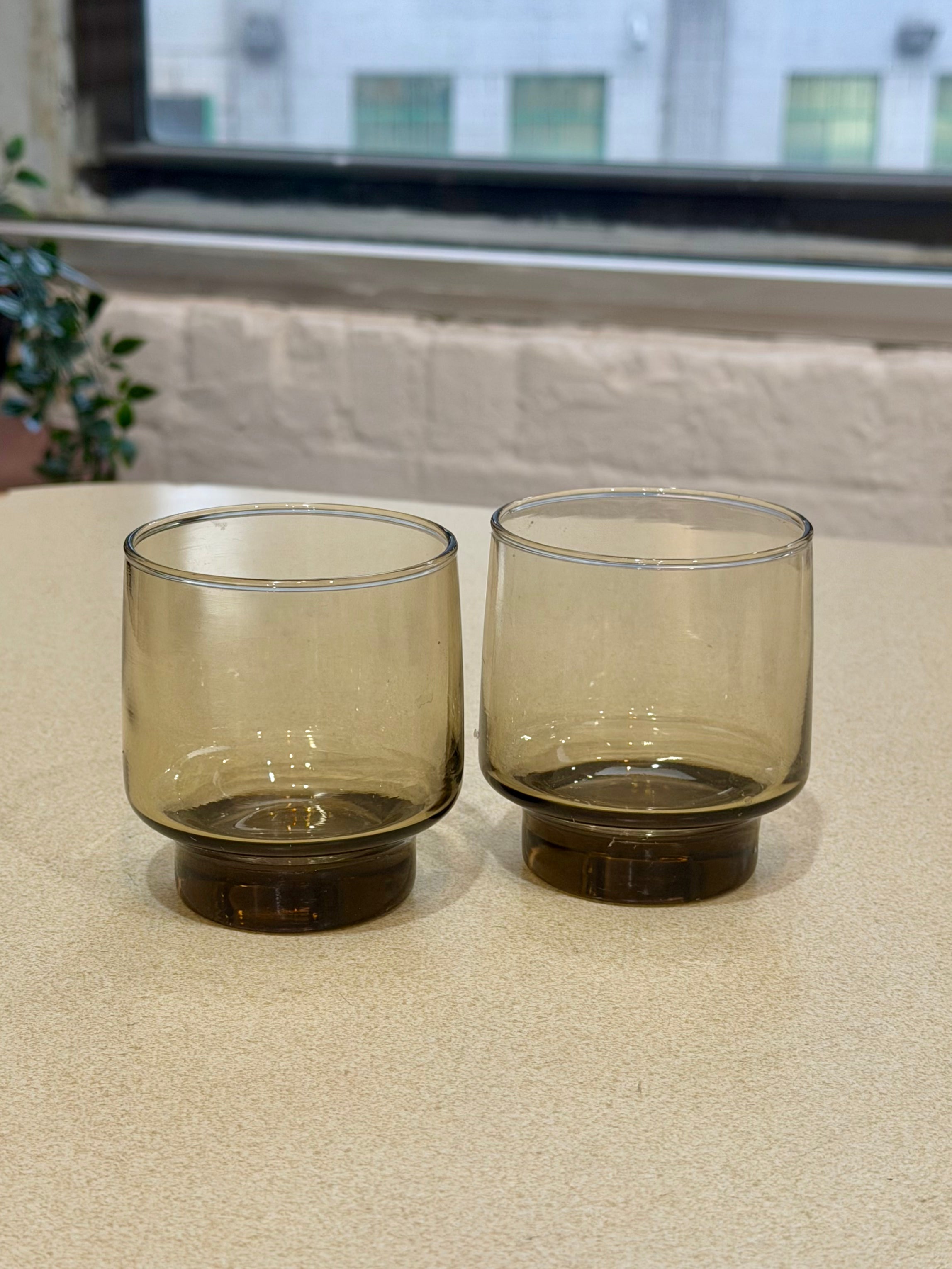 Libbey Tawny Accent Old Fashioned Glasses