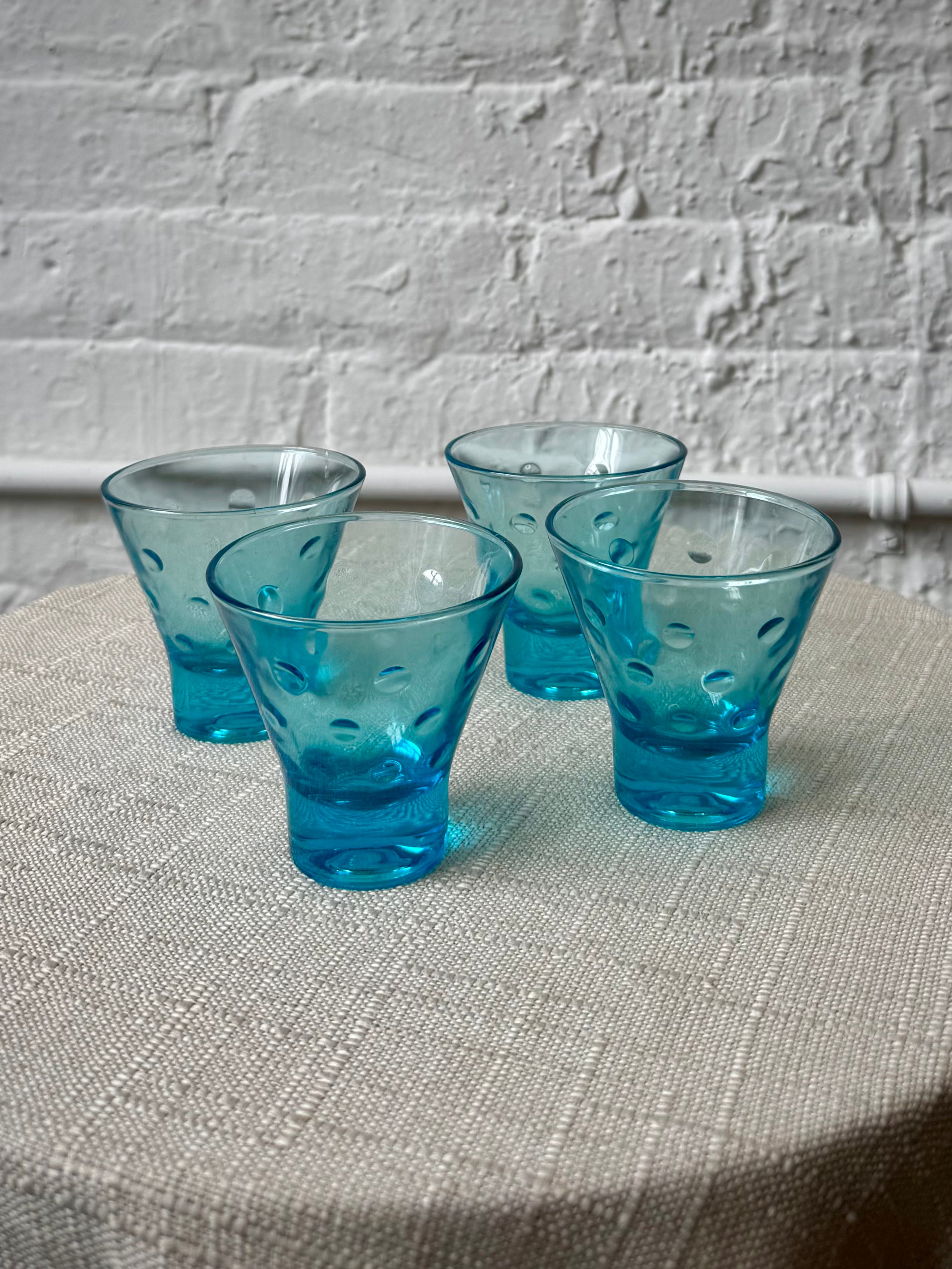 Vintage Hazel Atlas Capri Dot Whiskey Glasses