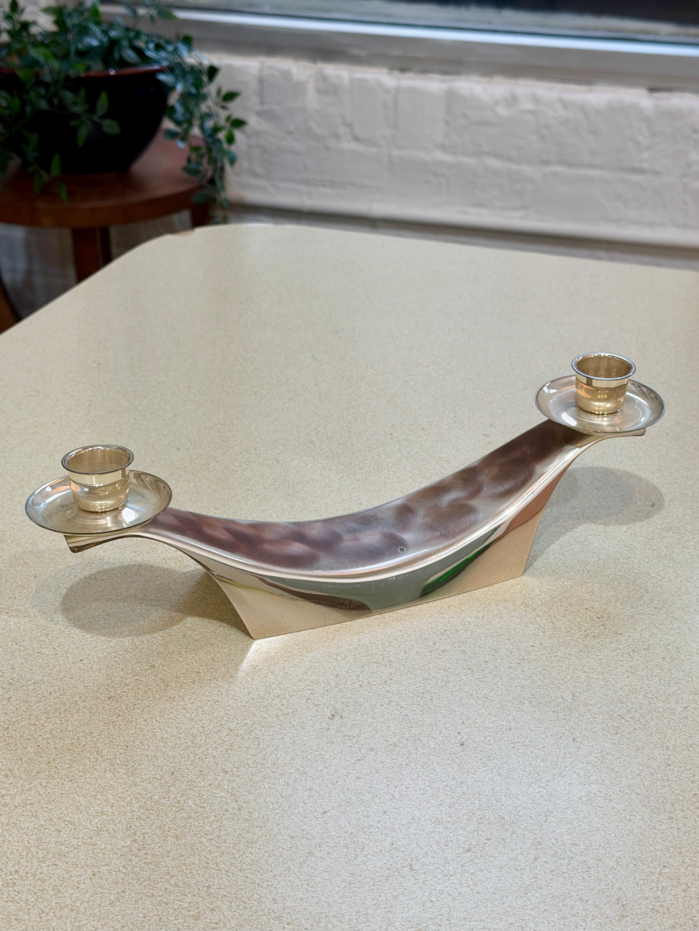 Mid Century Silver Plated Candelabra