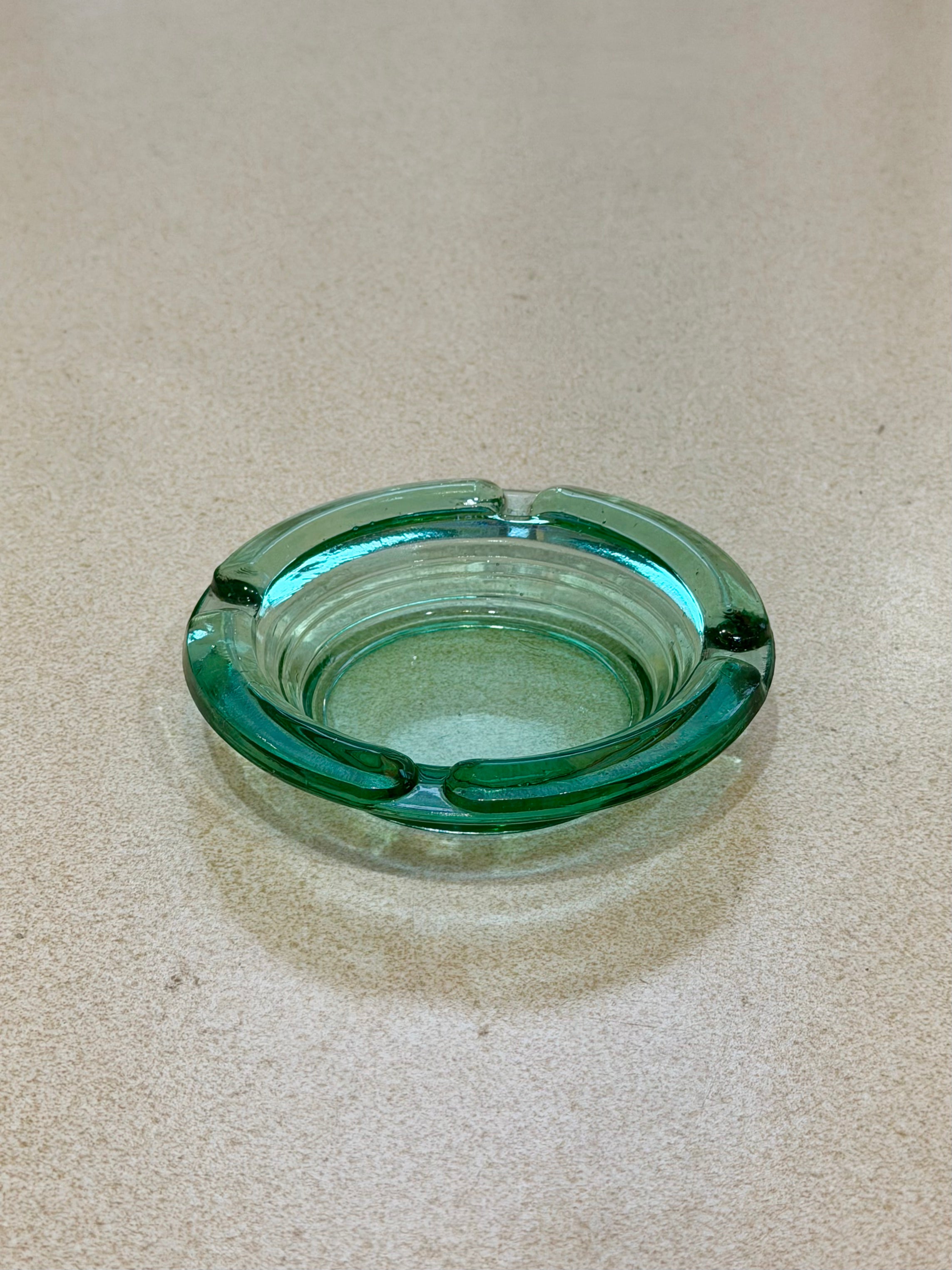 Aqua Glass Ashtray