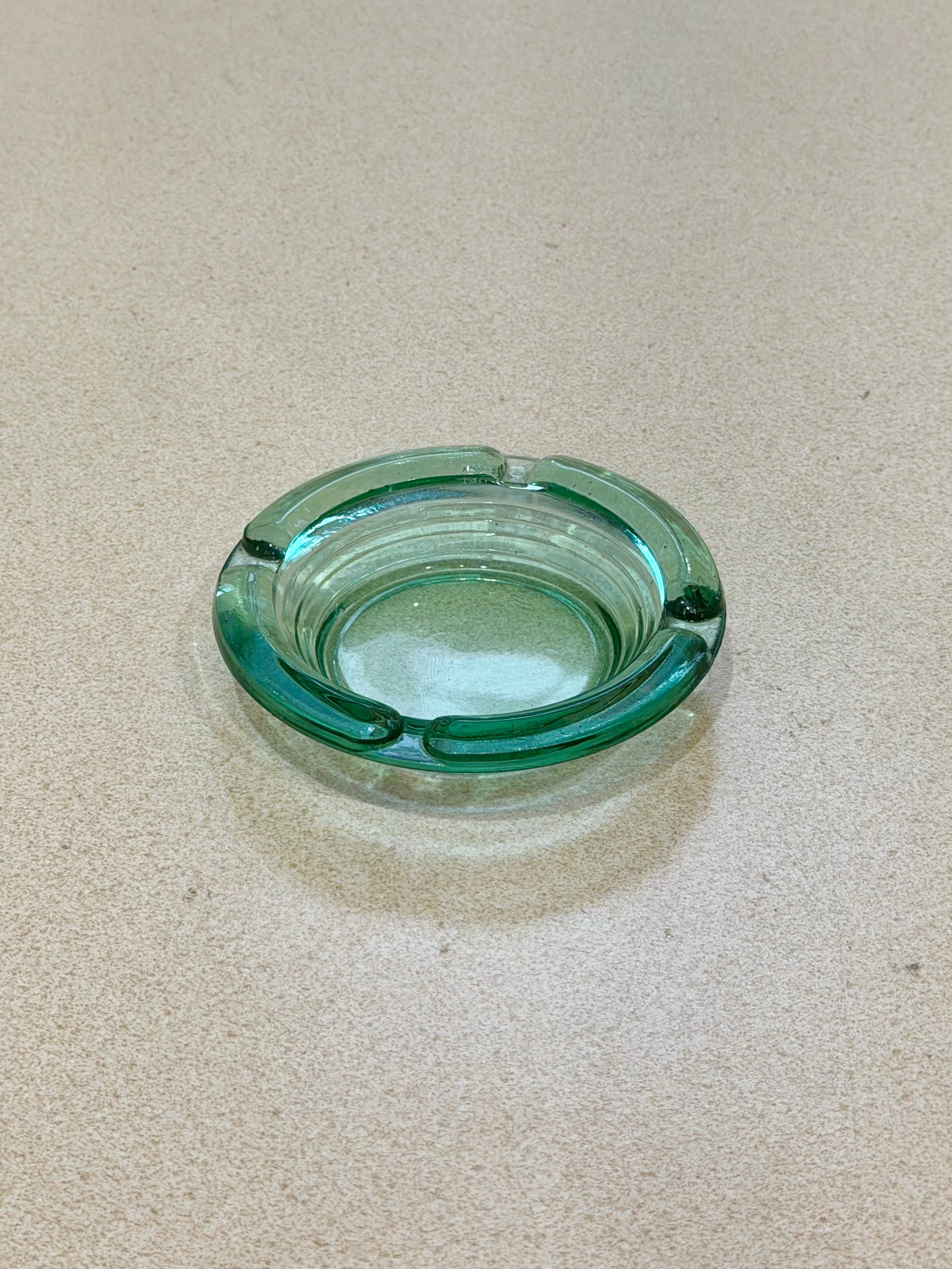 Aqua Glass Ashtray