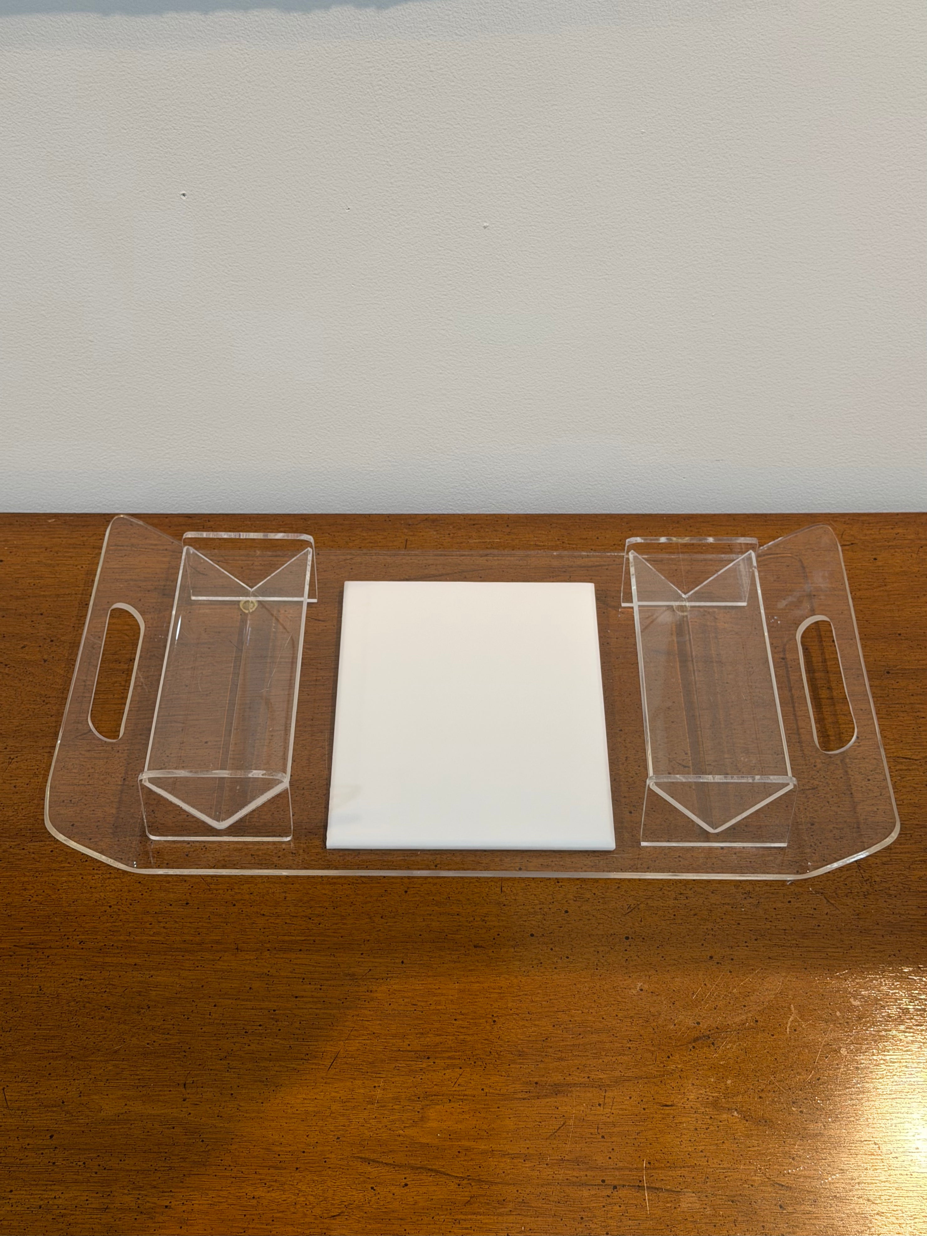Acrylic Double Handled Snack Tray