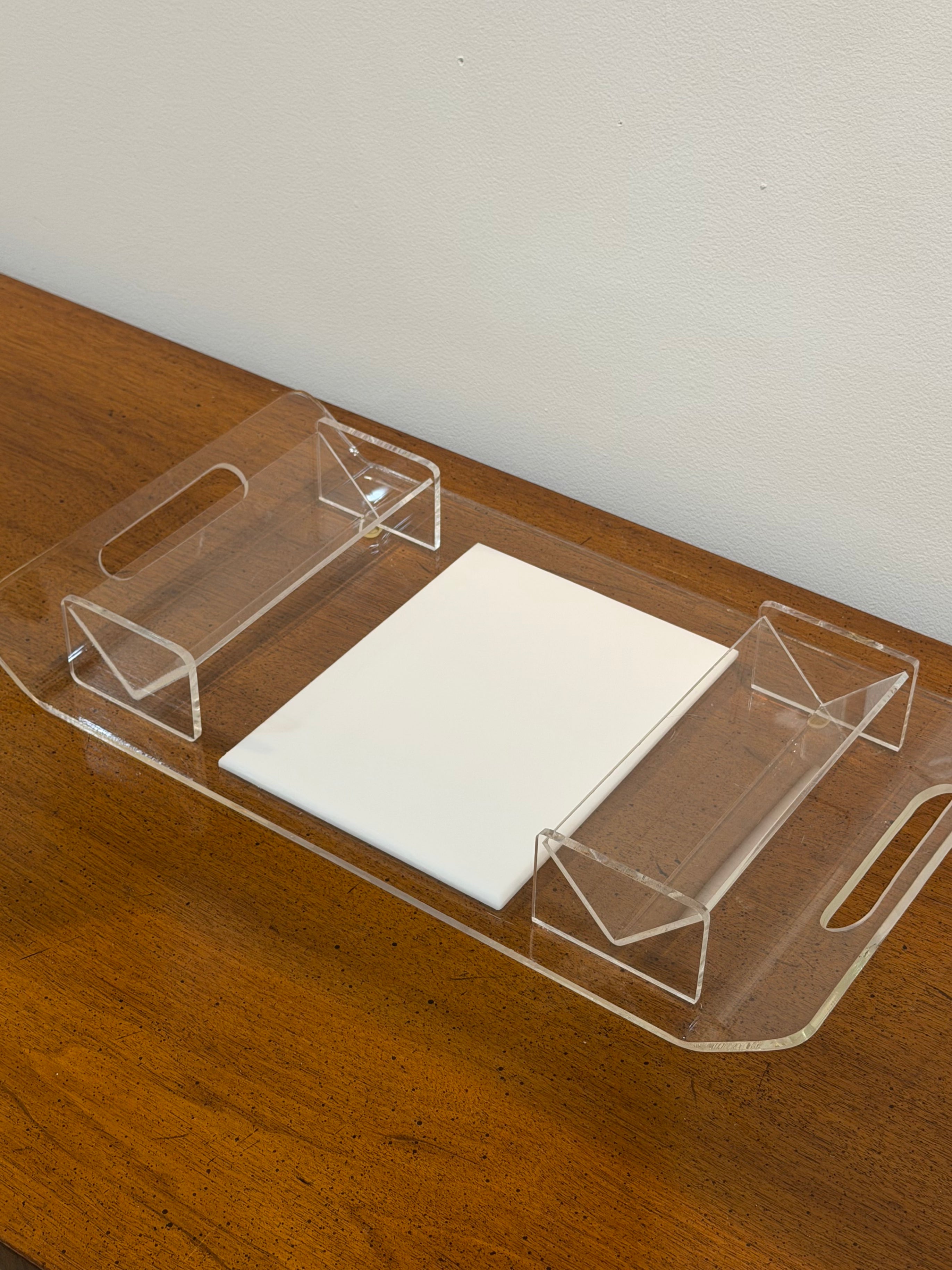 Acrylic Double Handled Snack Tray