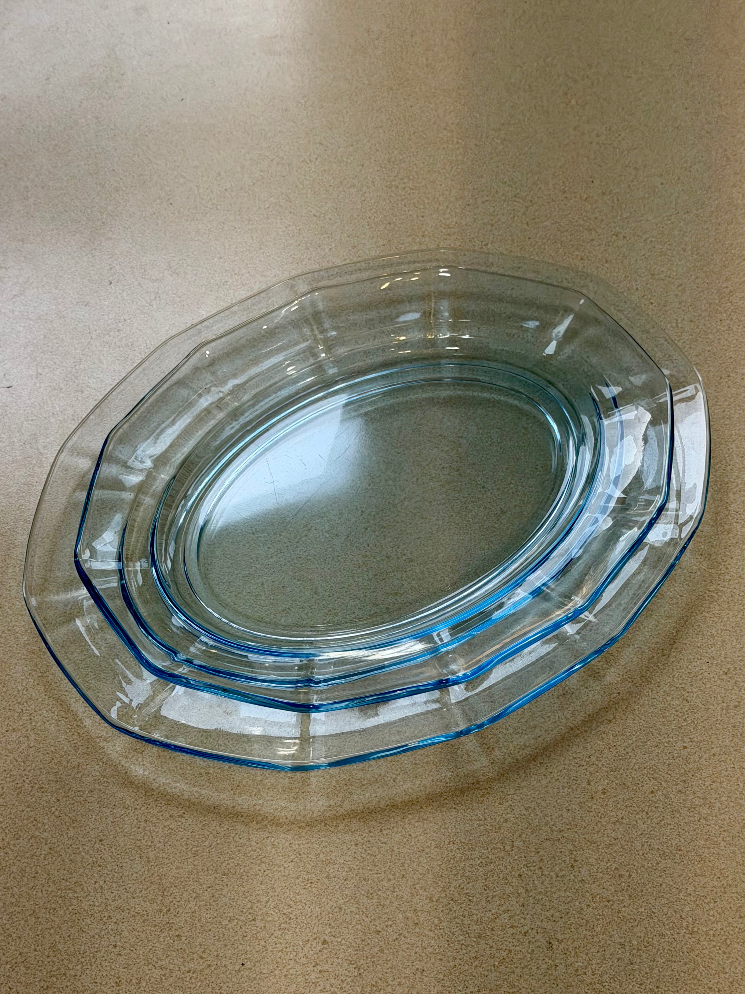 Fosteria Fairfax Blue Serving Platter