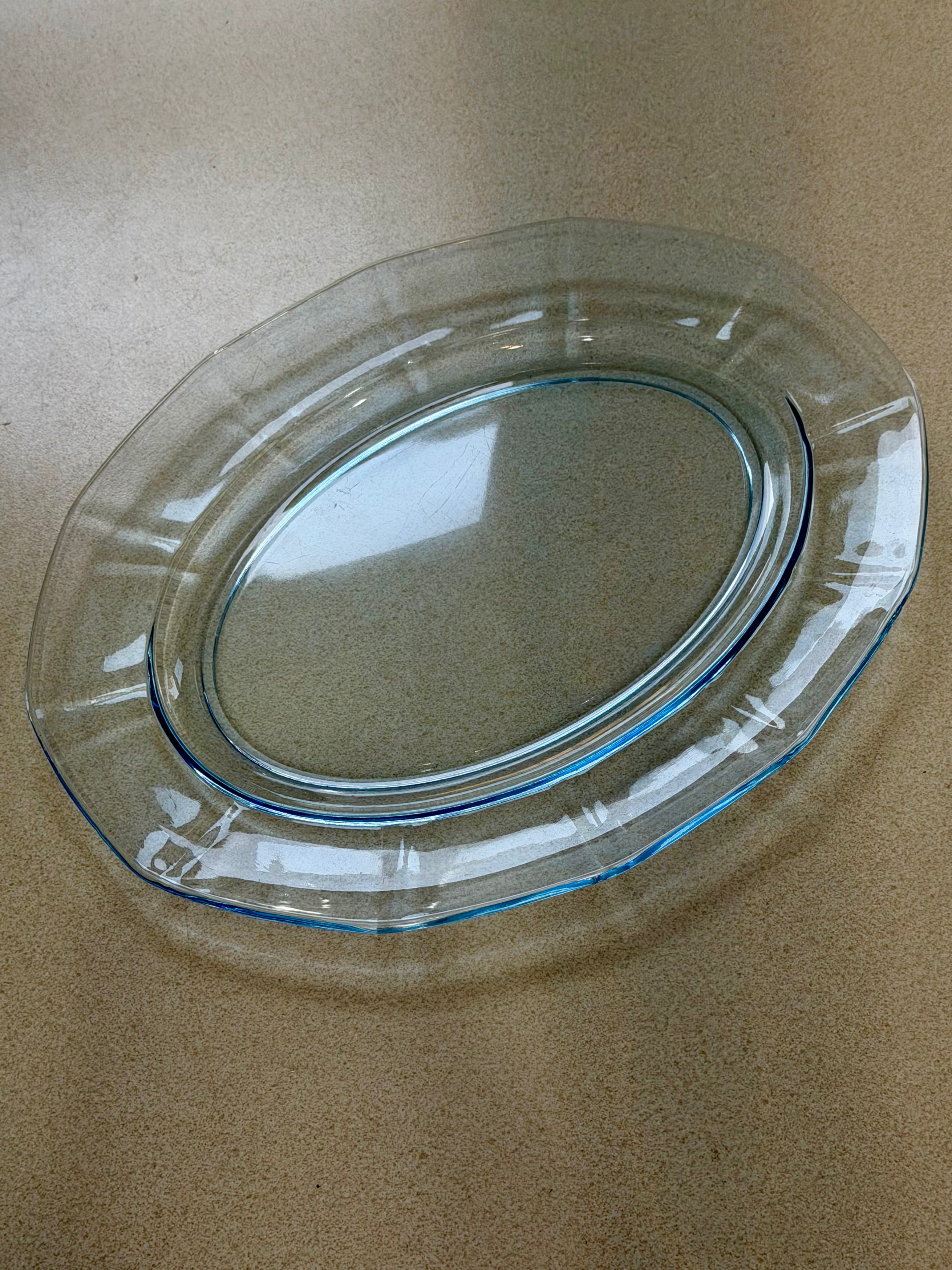 Fosteria Fairfax Blue Serving Platter