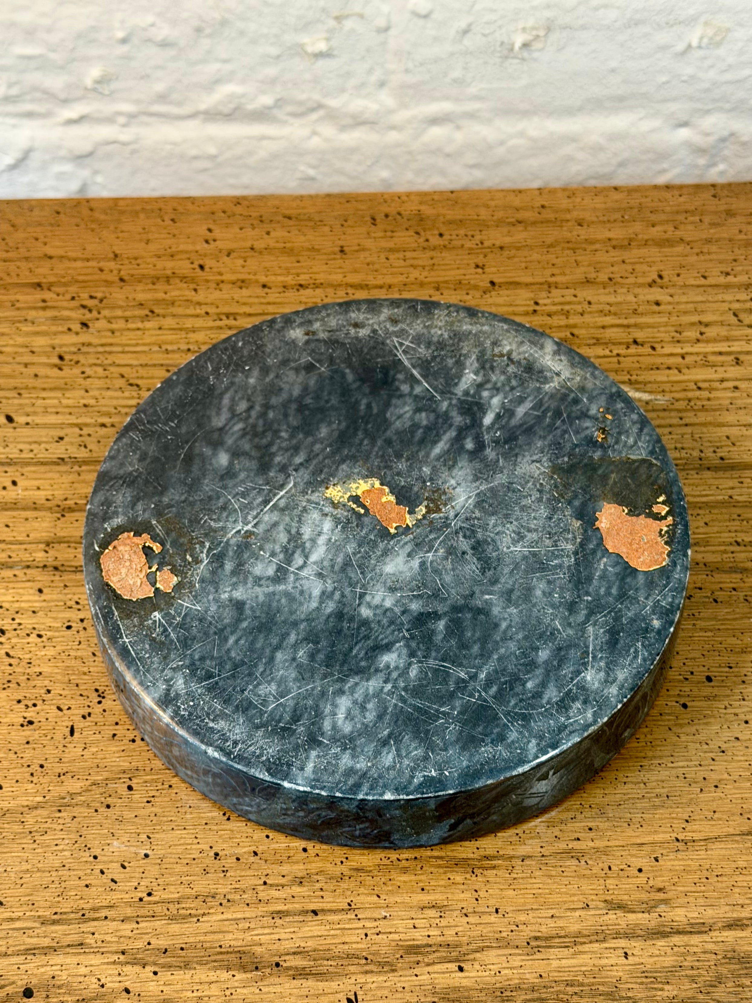 Hand Carved Black Marble Ashtray