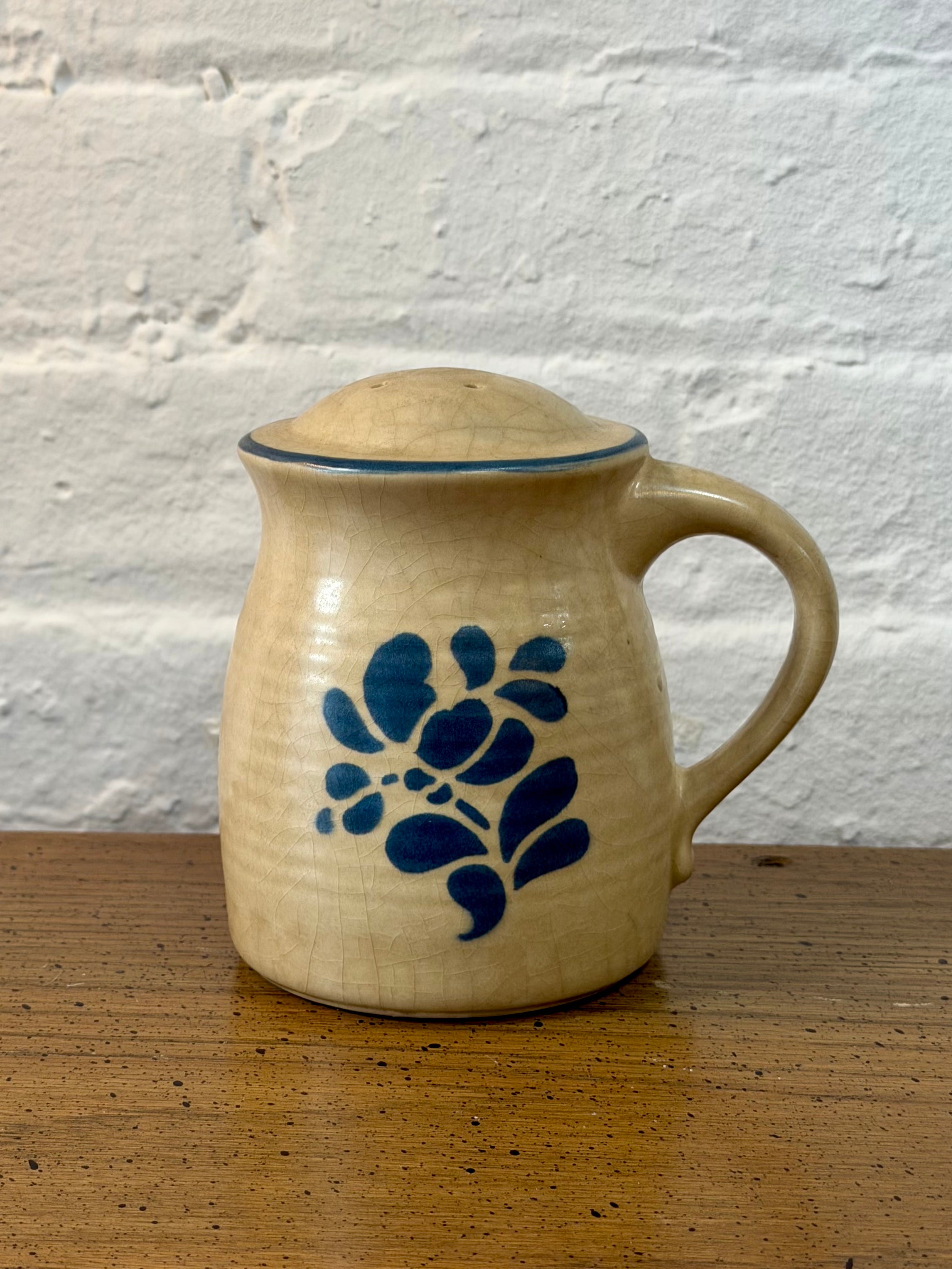 Ceramic Folk Art Spice Shaker Jar