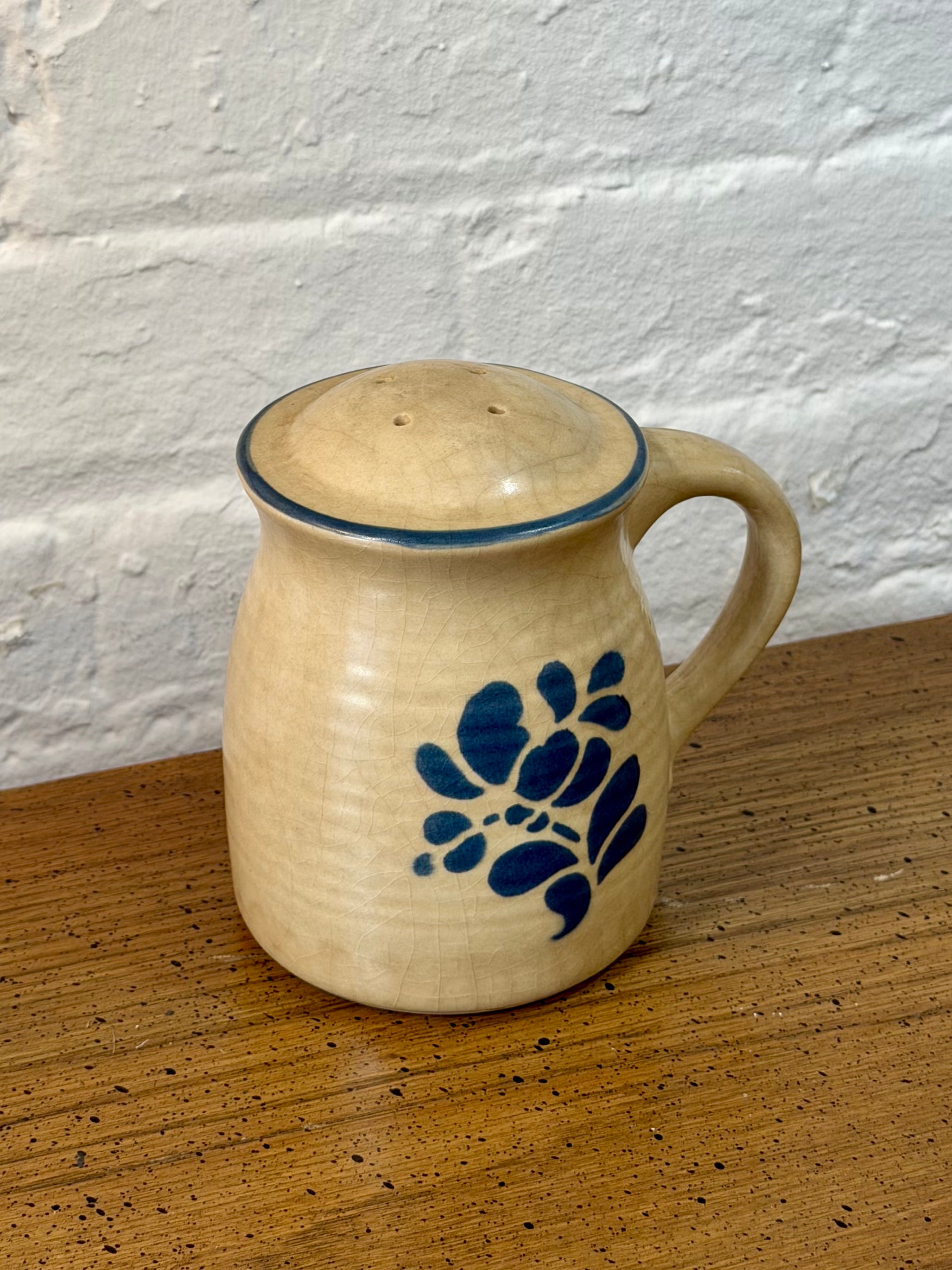 Ceramic Folk Art Spice Shaker Jar