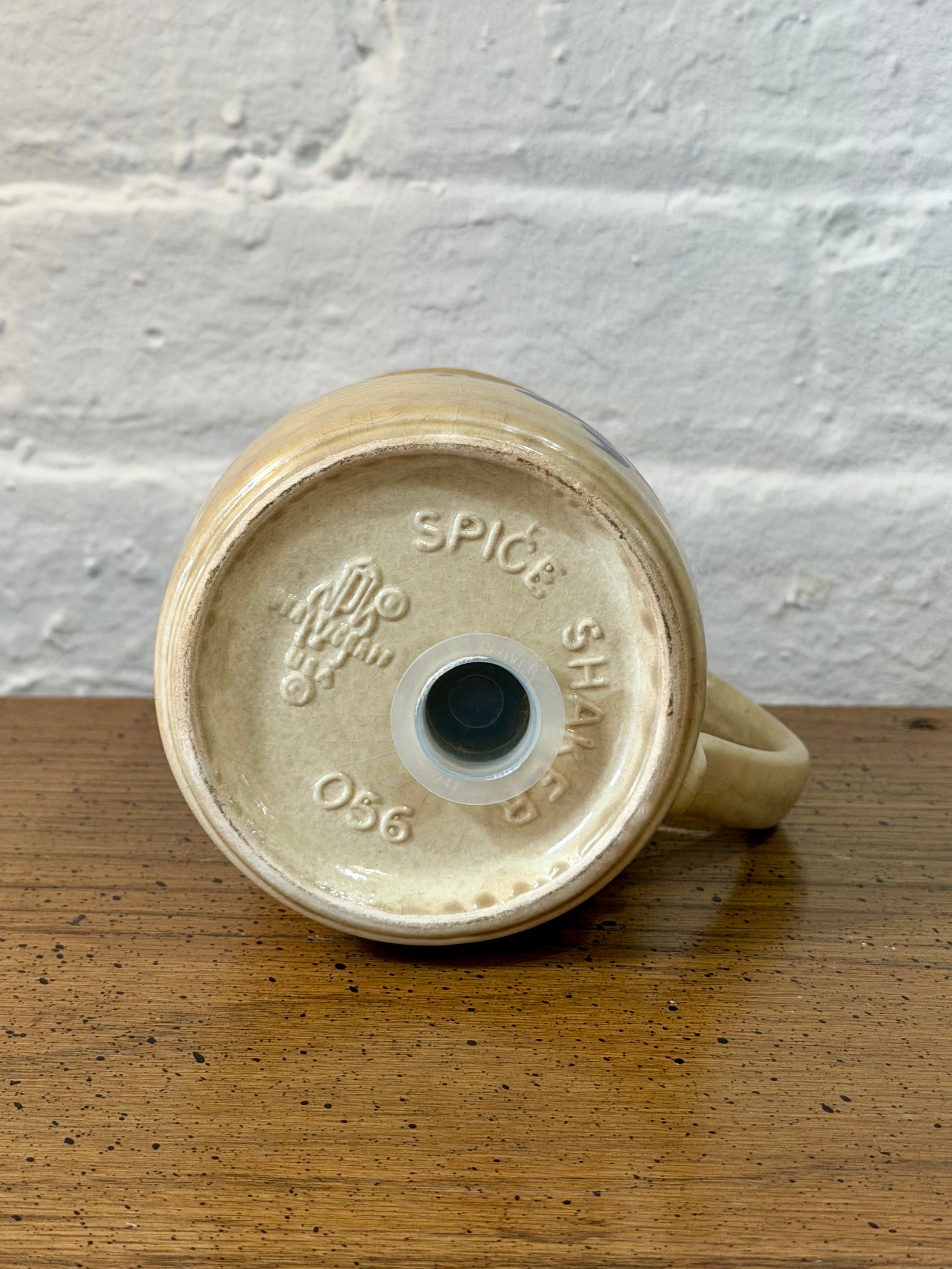 Ceramic Folk Art Spice Shaker Jar