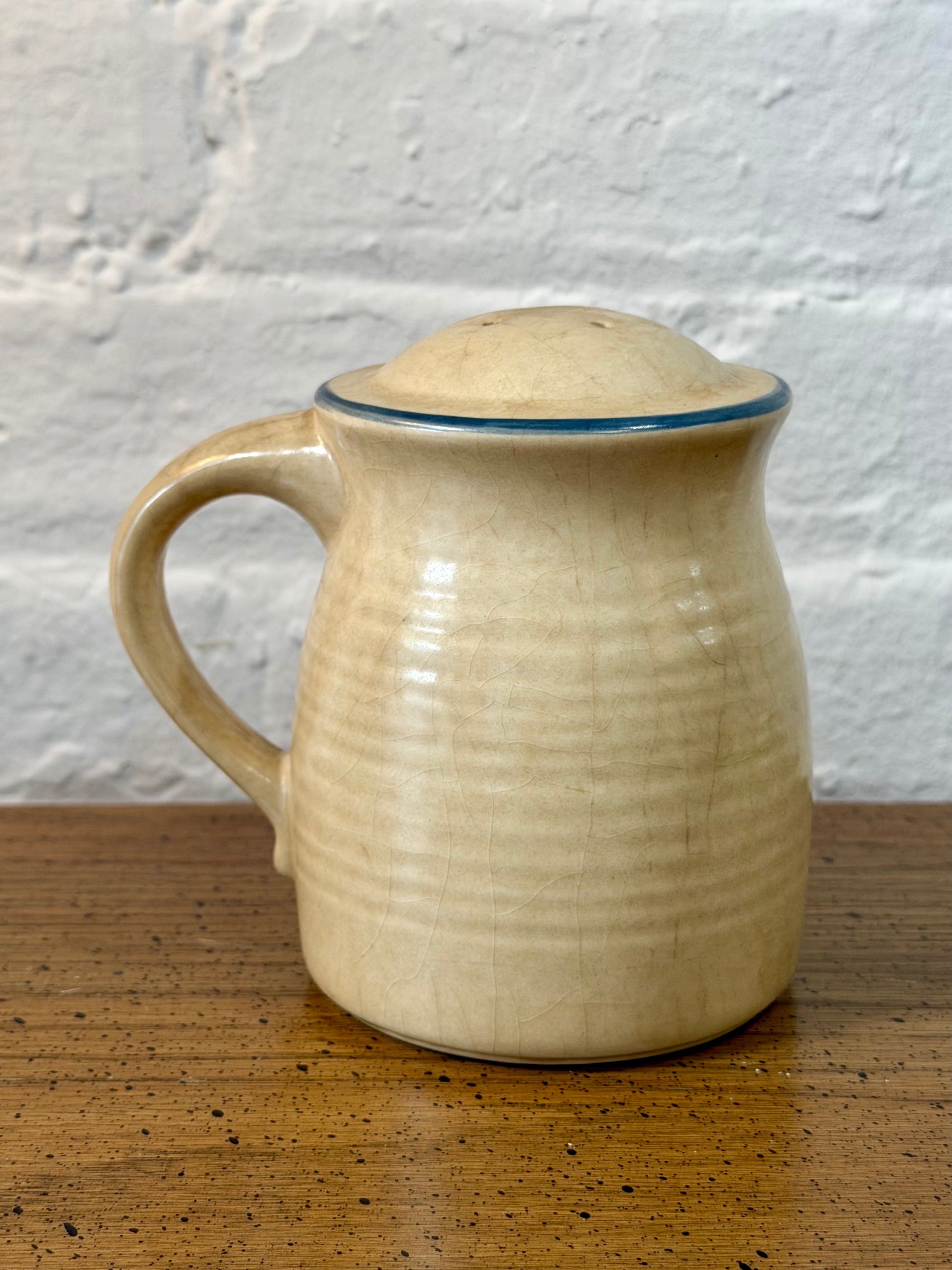 Ceramic Folk Art Spice Shaker Jar