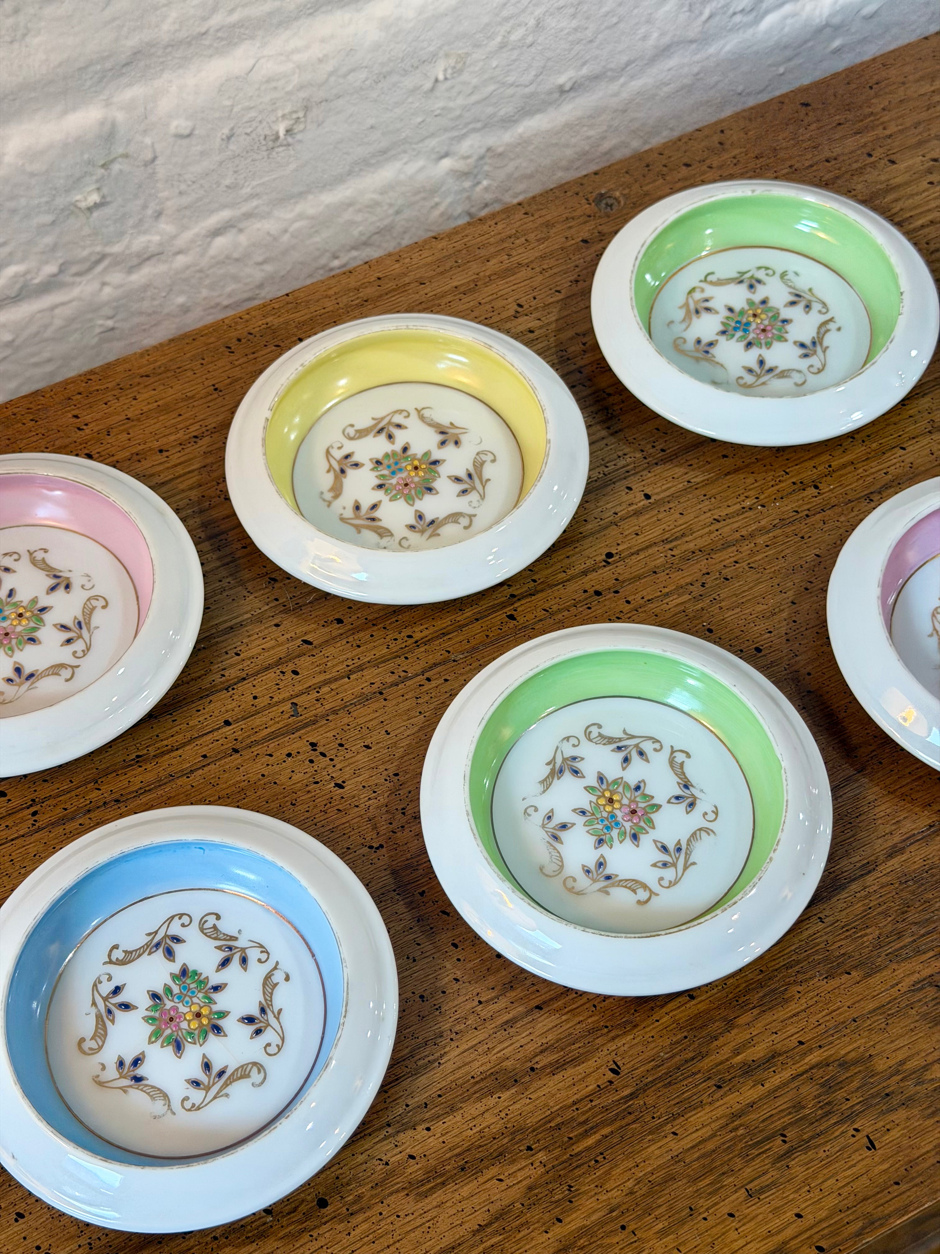 Porcelain Floral Coaster Set