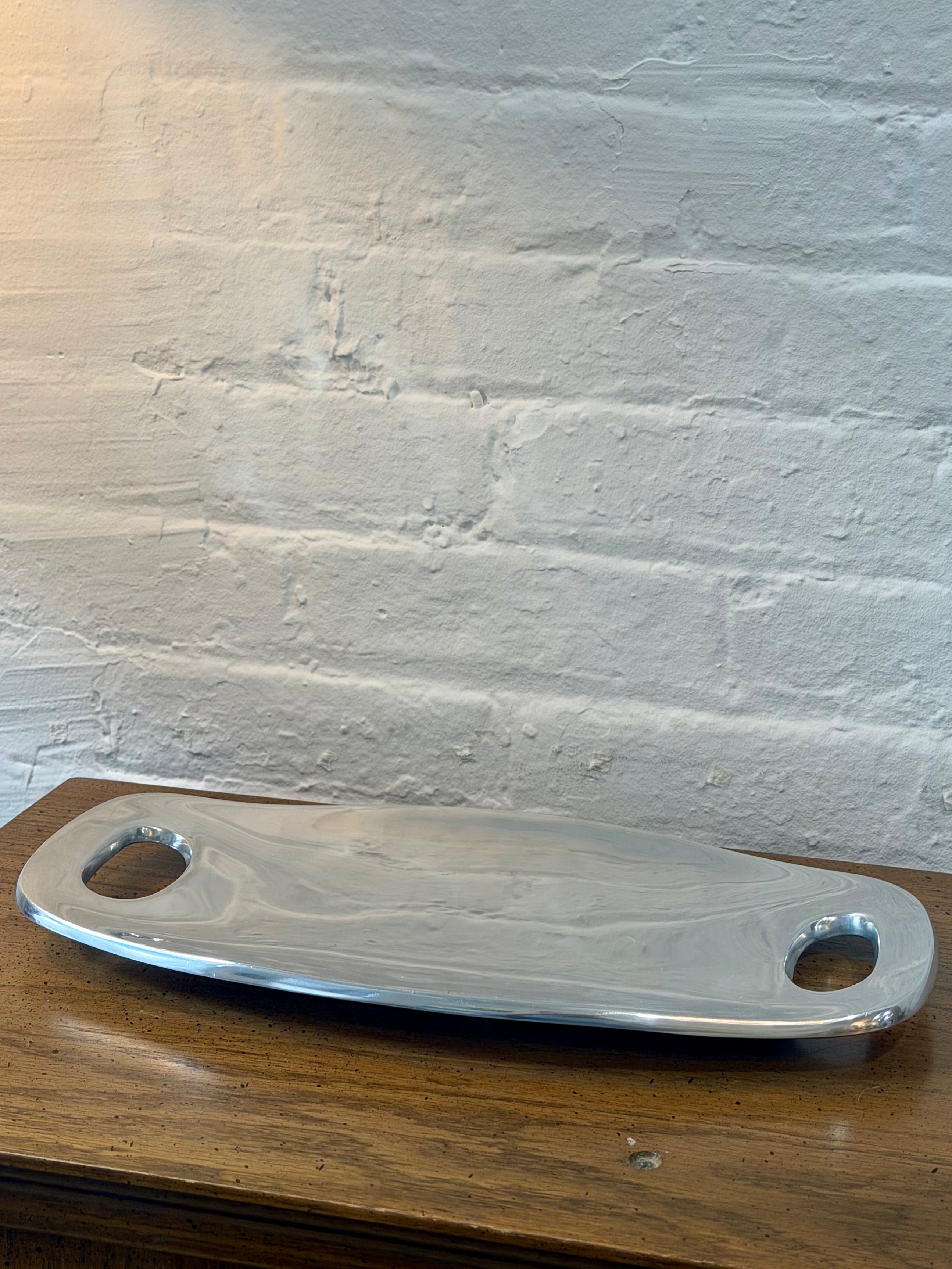 Nambe Silver Handled Tray