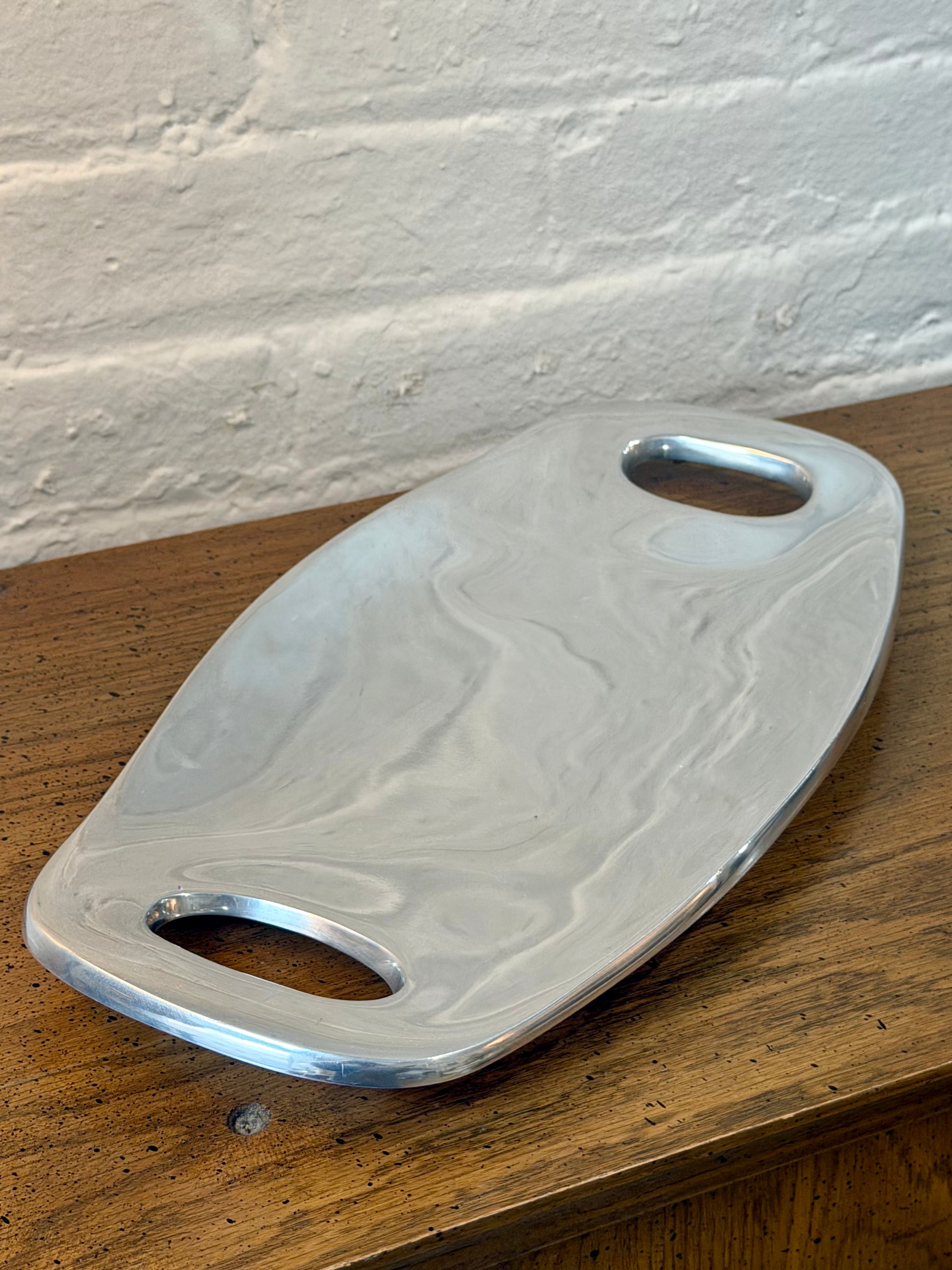 Nambe Silver Handled Tray