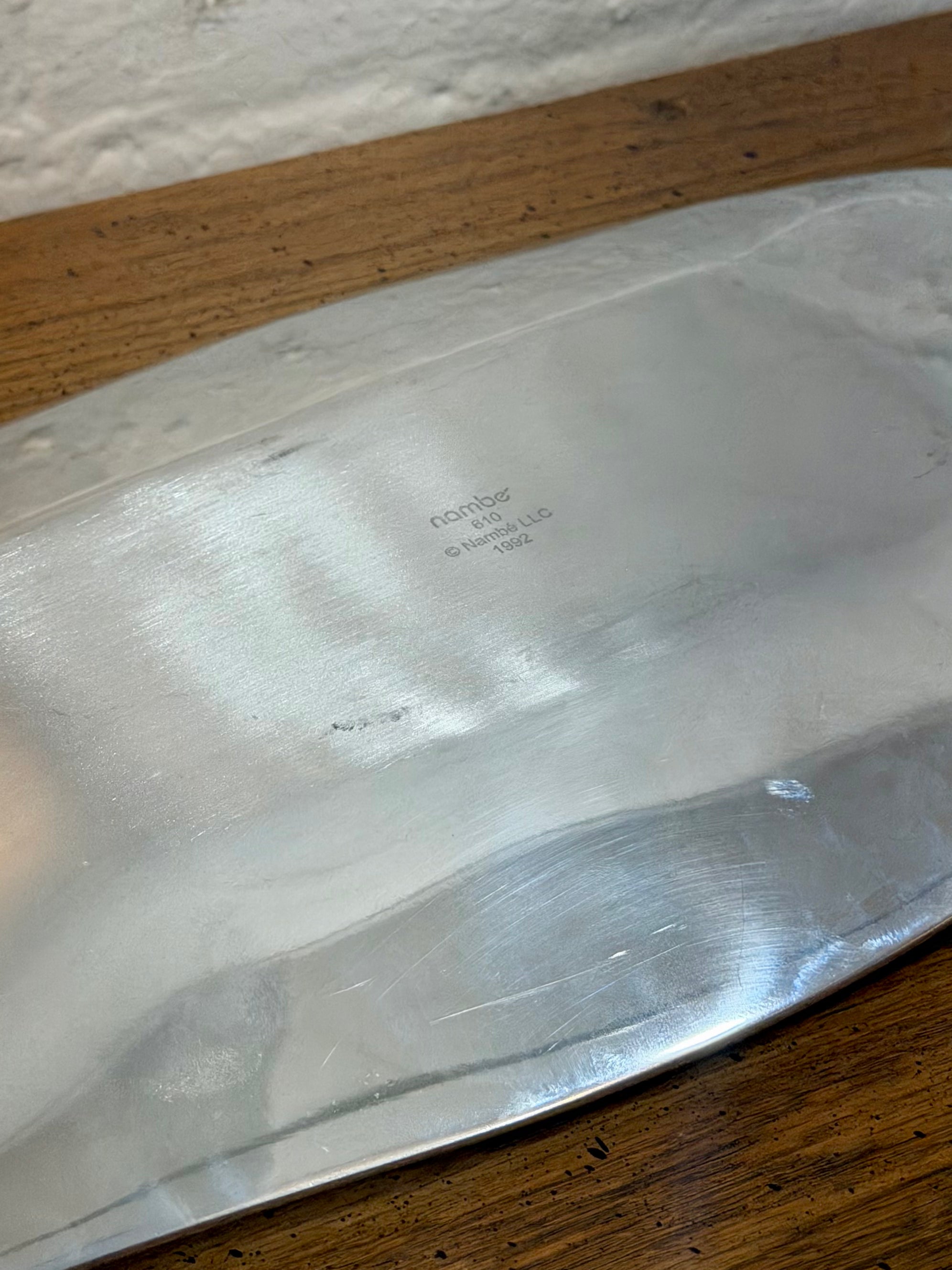 Nambe Silver Handled Tray
