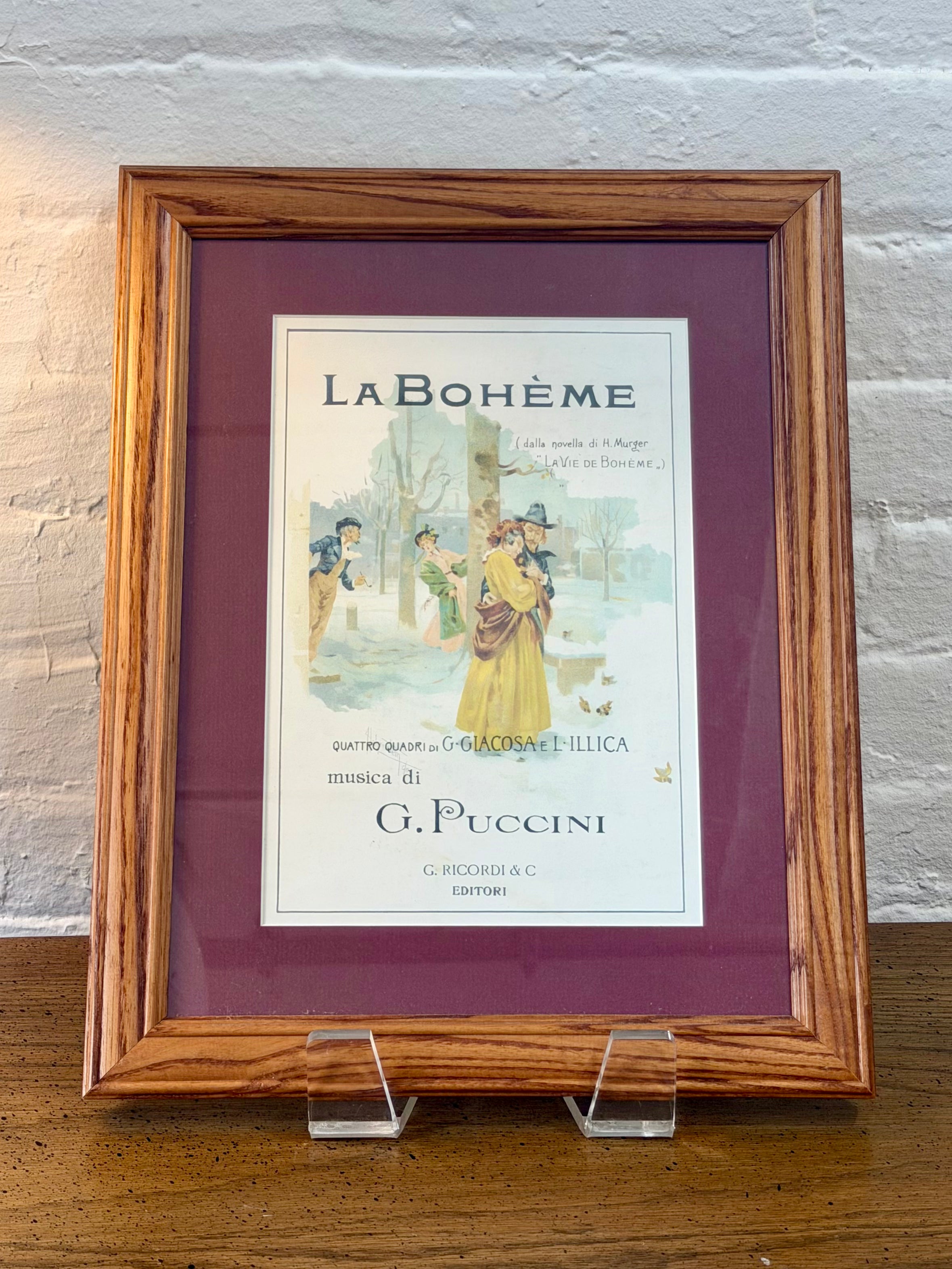 Framed "La Boheme" Print