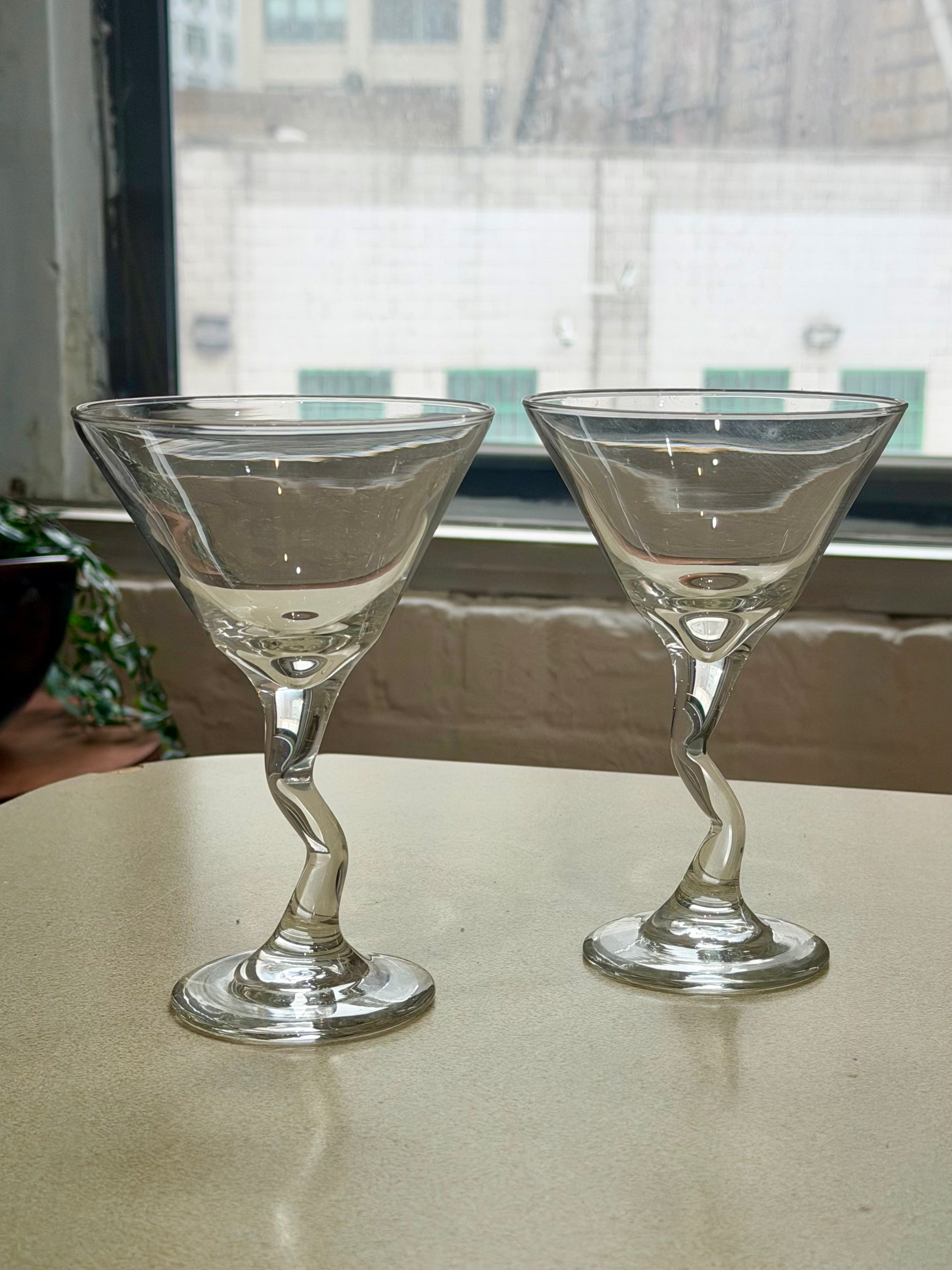 Libbey Z-Stem Clear Martini Glasses