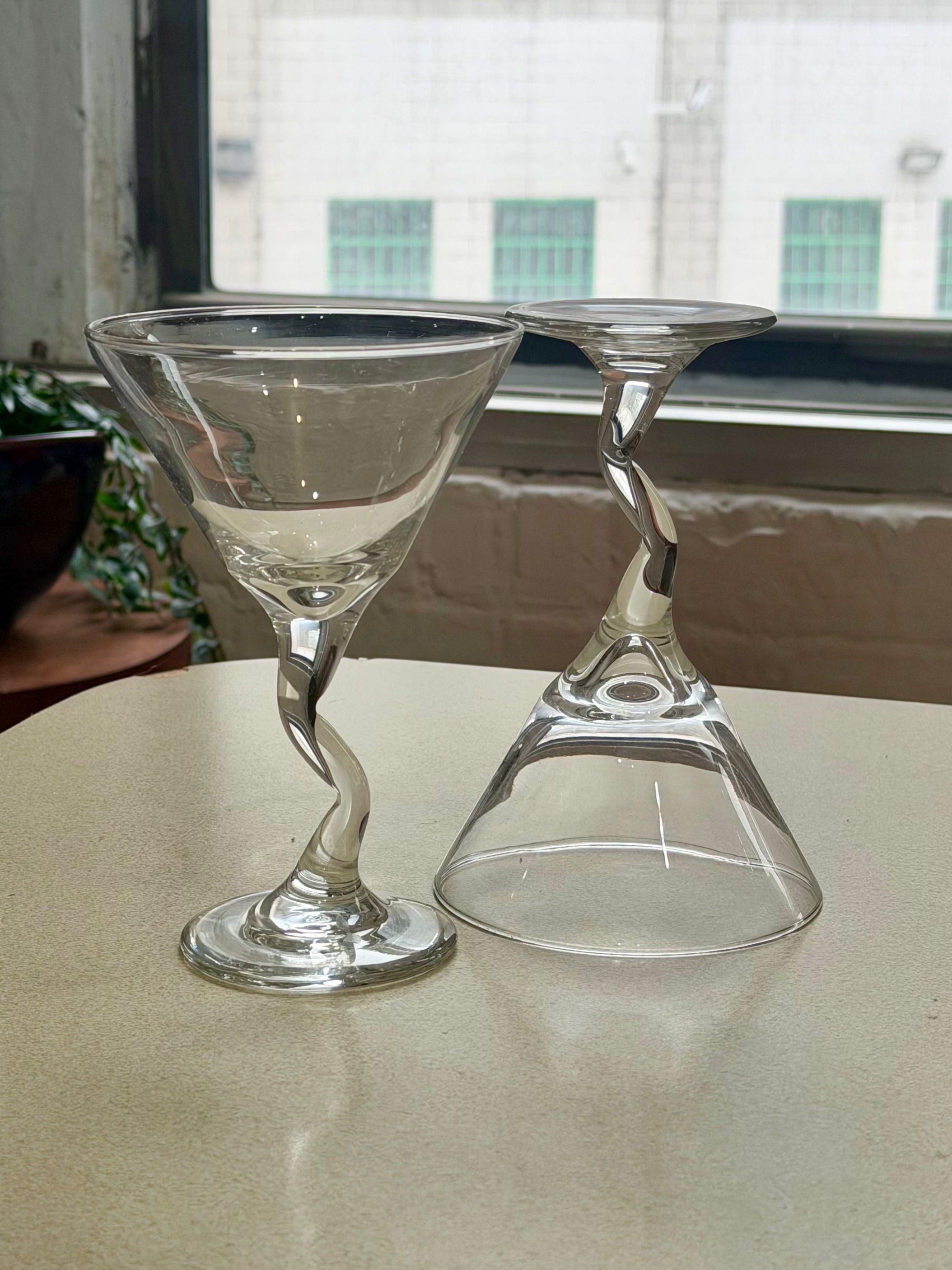 Libbey Z-Stem Clear Martini Glasses