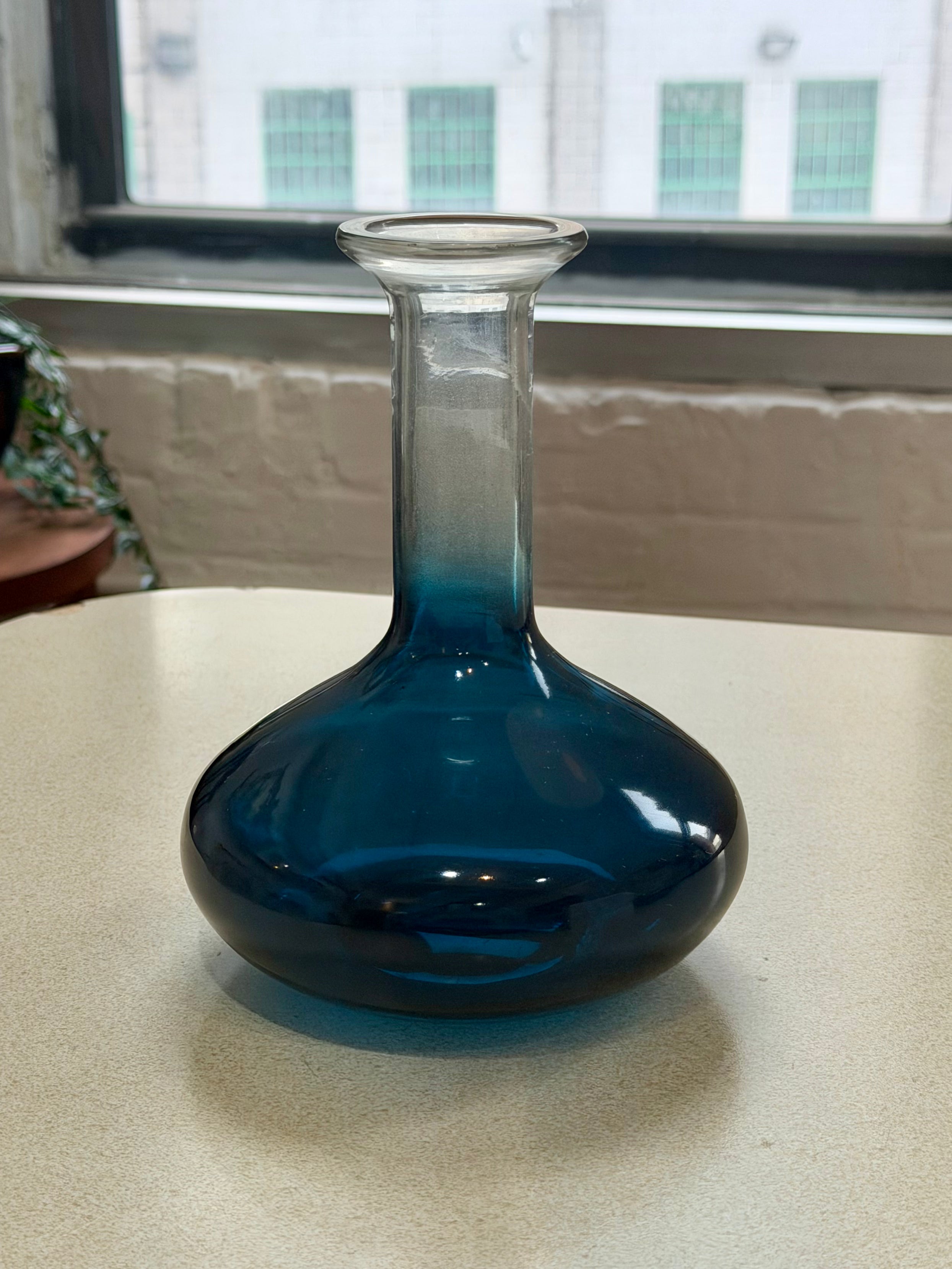 Turquoise Glass Decanter