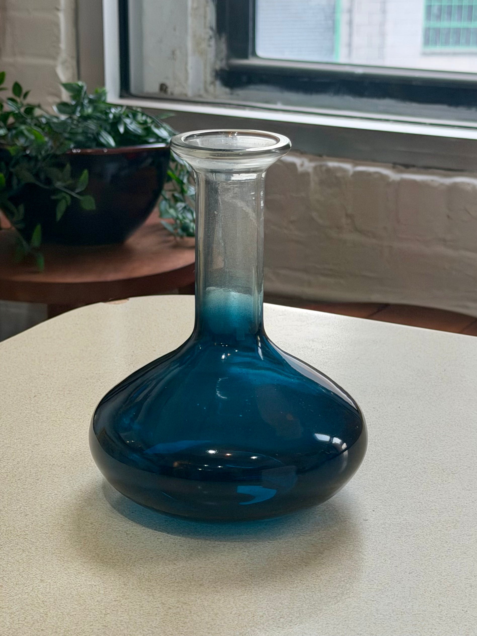 Turquoise Glass Decanter