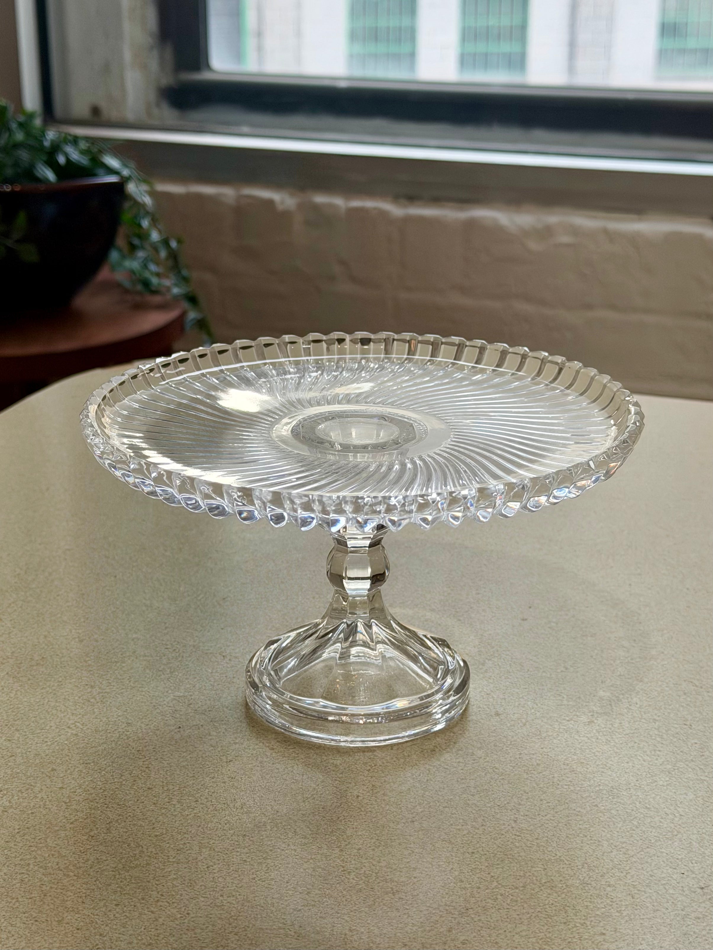 Glass Pedestal Cake Stand