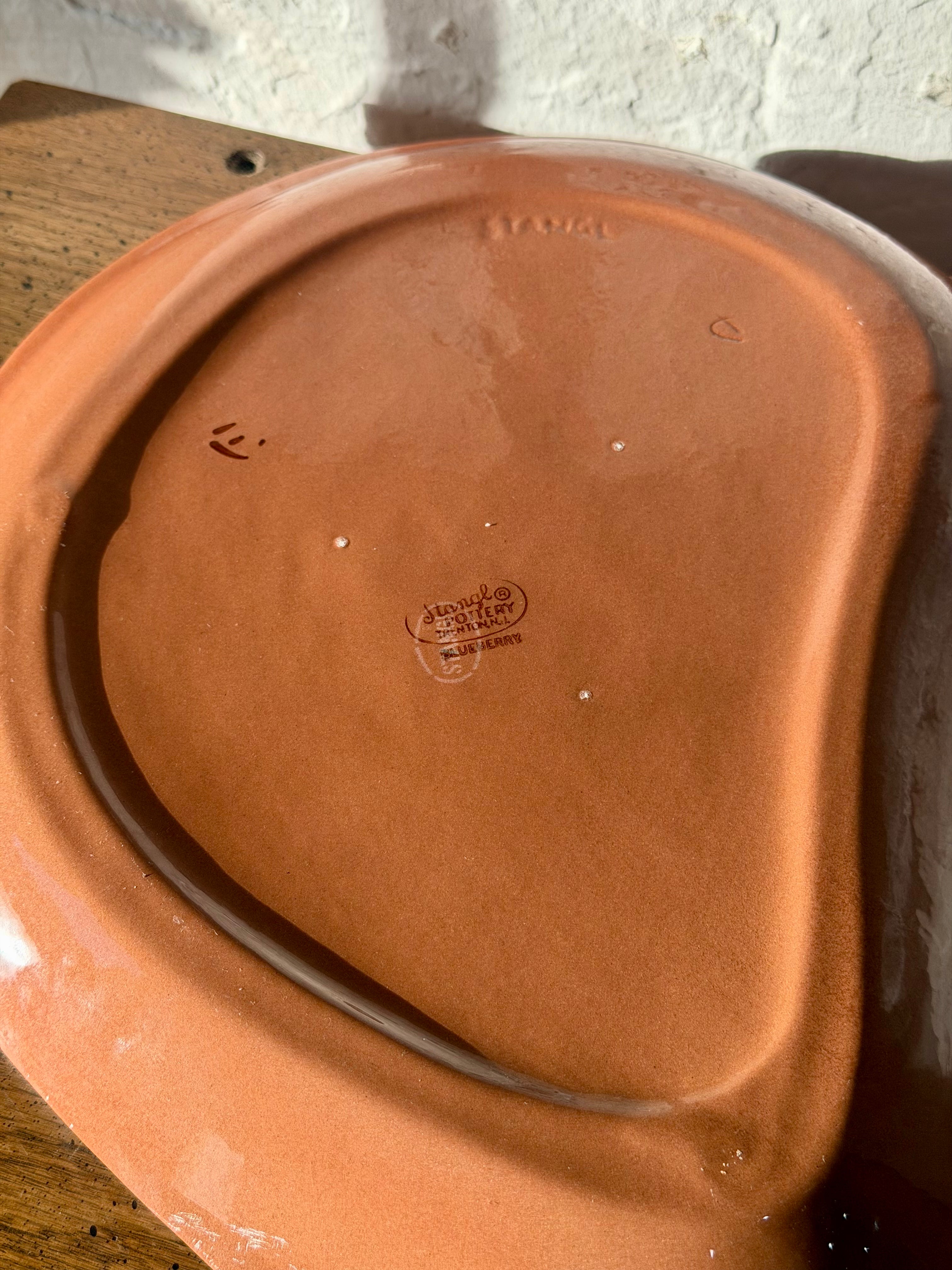 Stangl Pottery Kidney Shaped Blueberry Platter