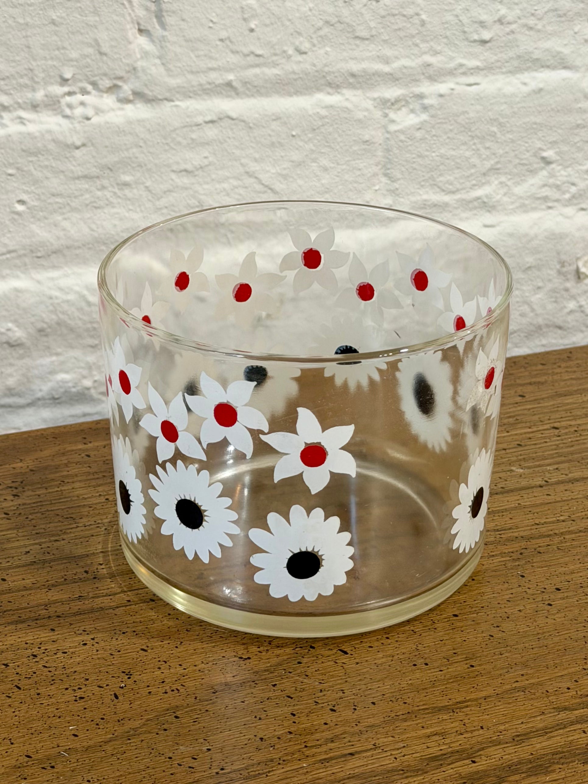 Mid Century Petite Floral Printed Ice Bucket