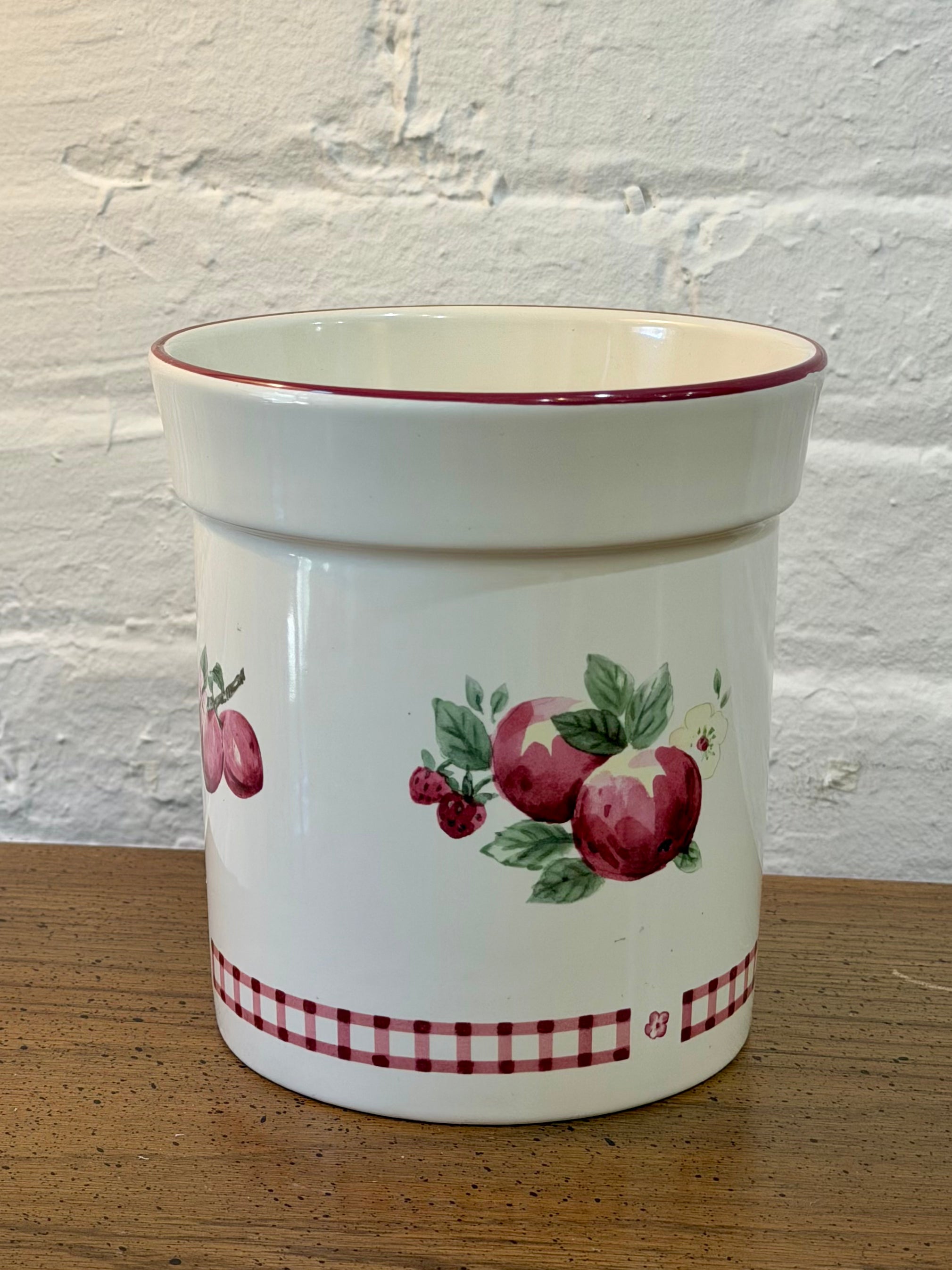 Stoneware Ceramic Utensil Crock